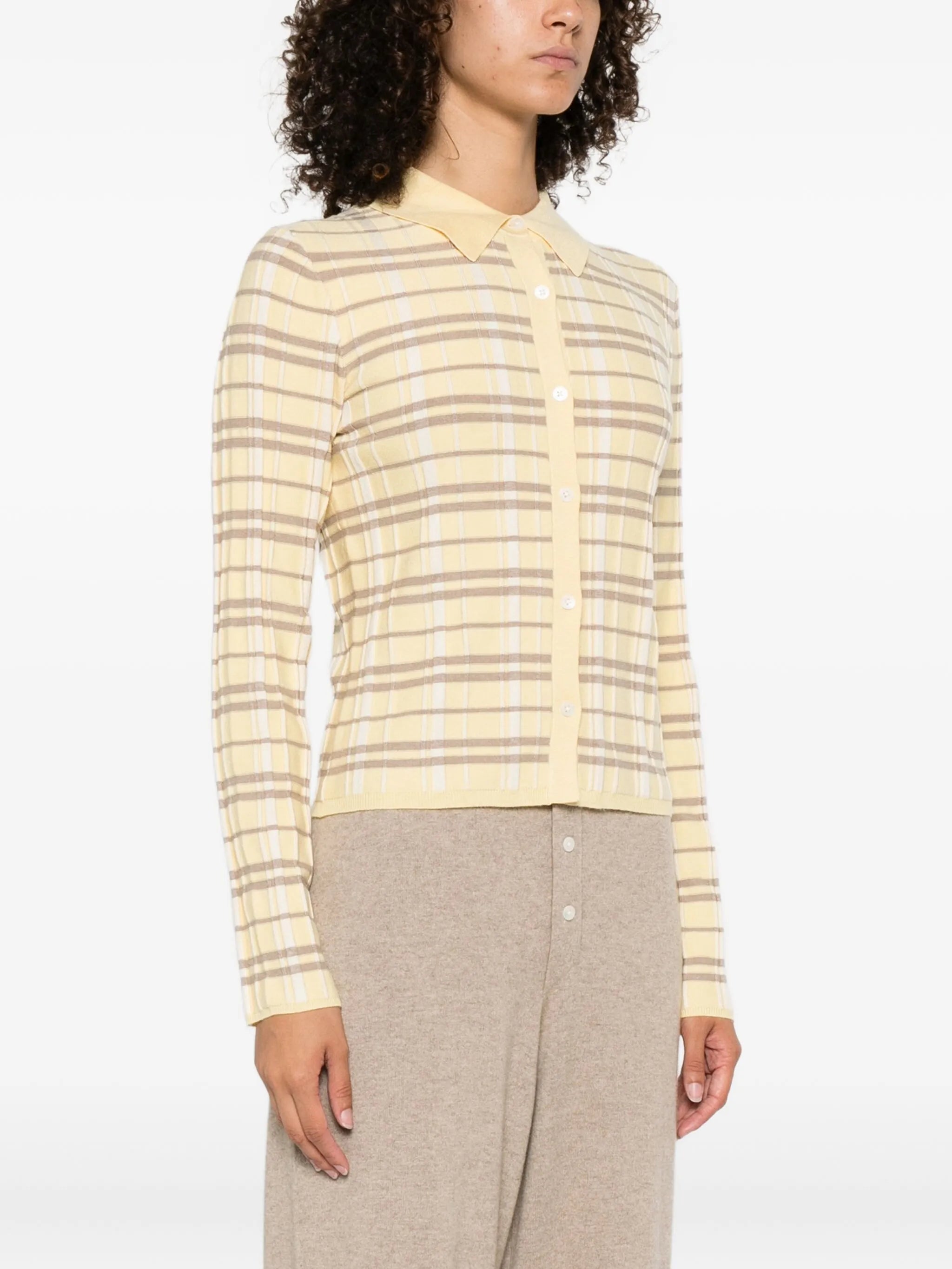 Elle plaid cardigan
