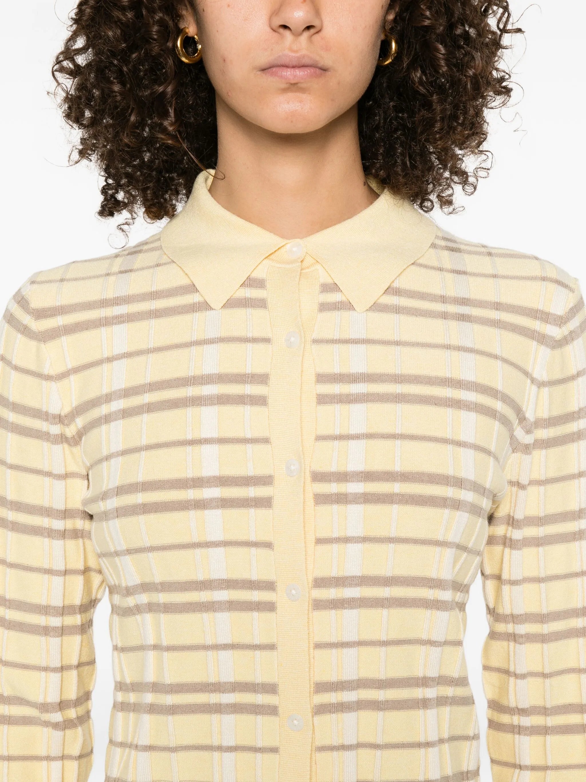 Elle plaid cardigan