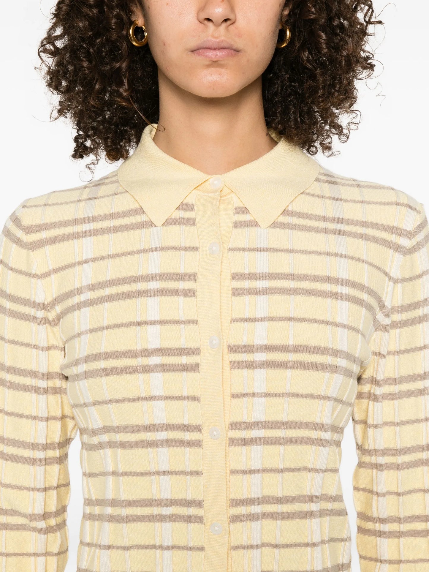 Elle plaid cardigan