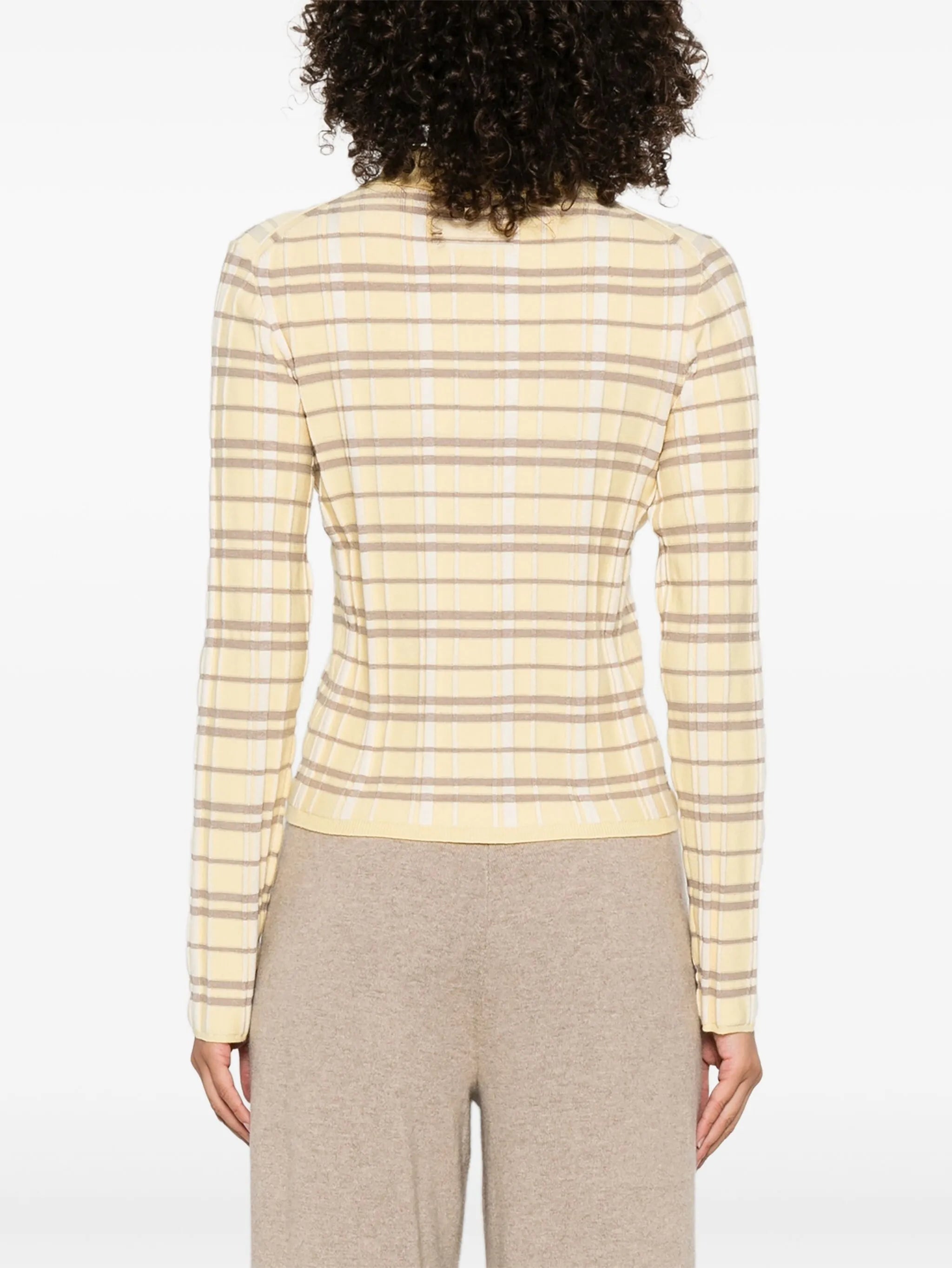 Elle plaid cardigan