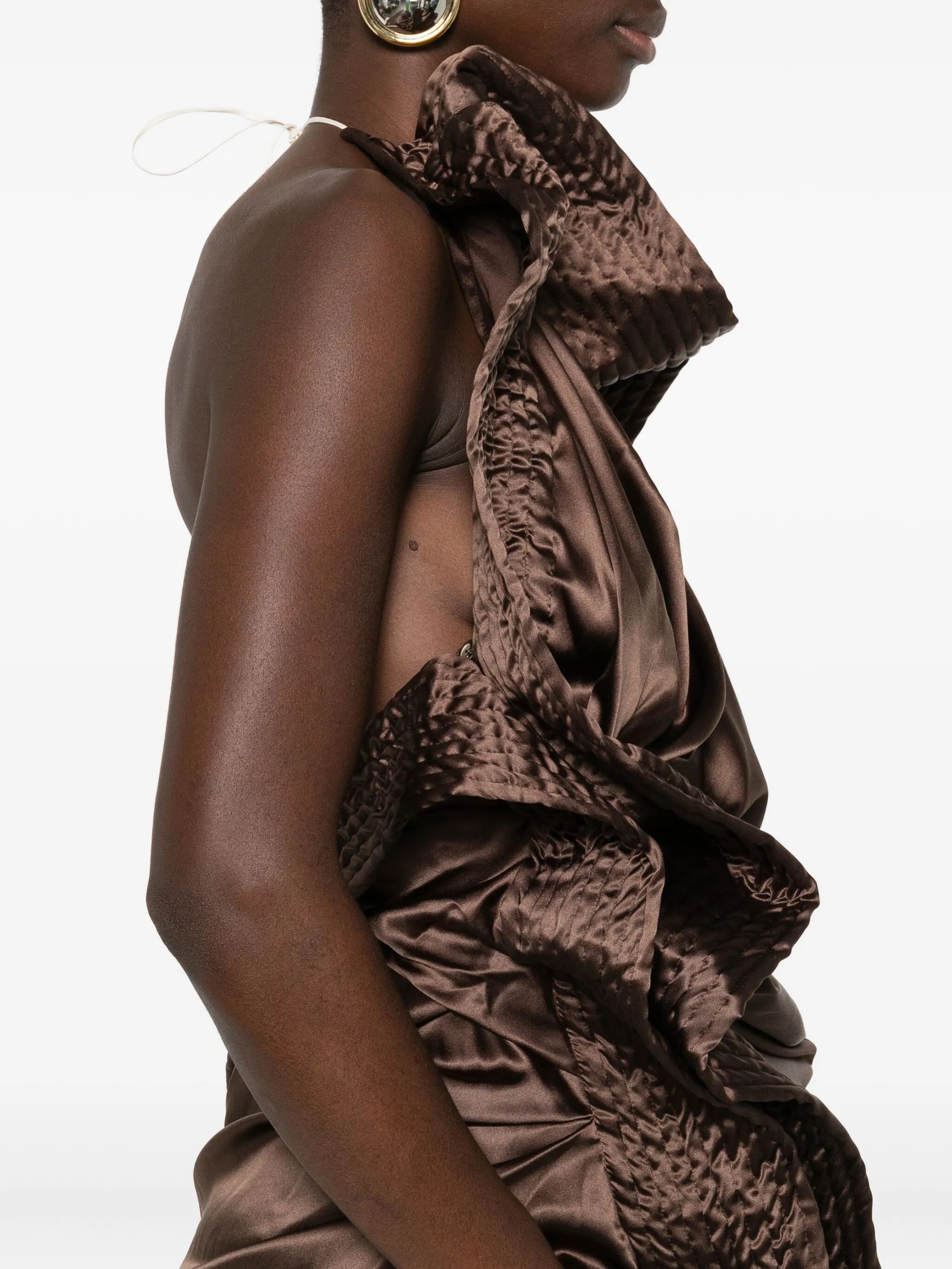 textured draped top