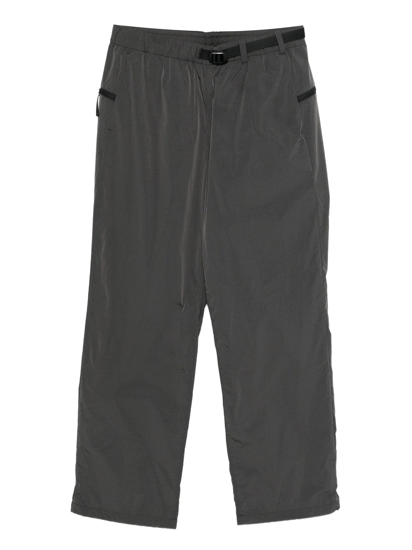 belted ripstop track pants