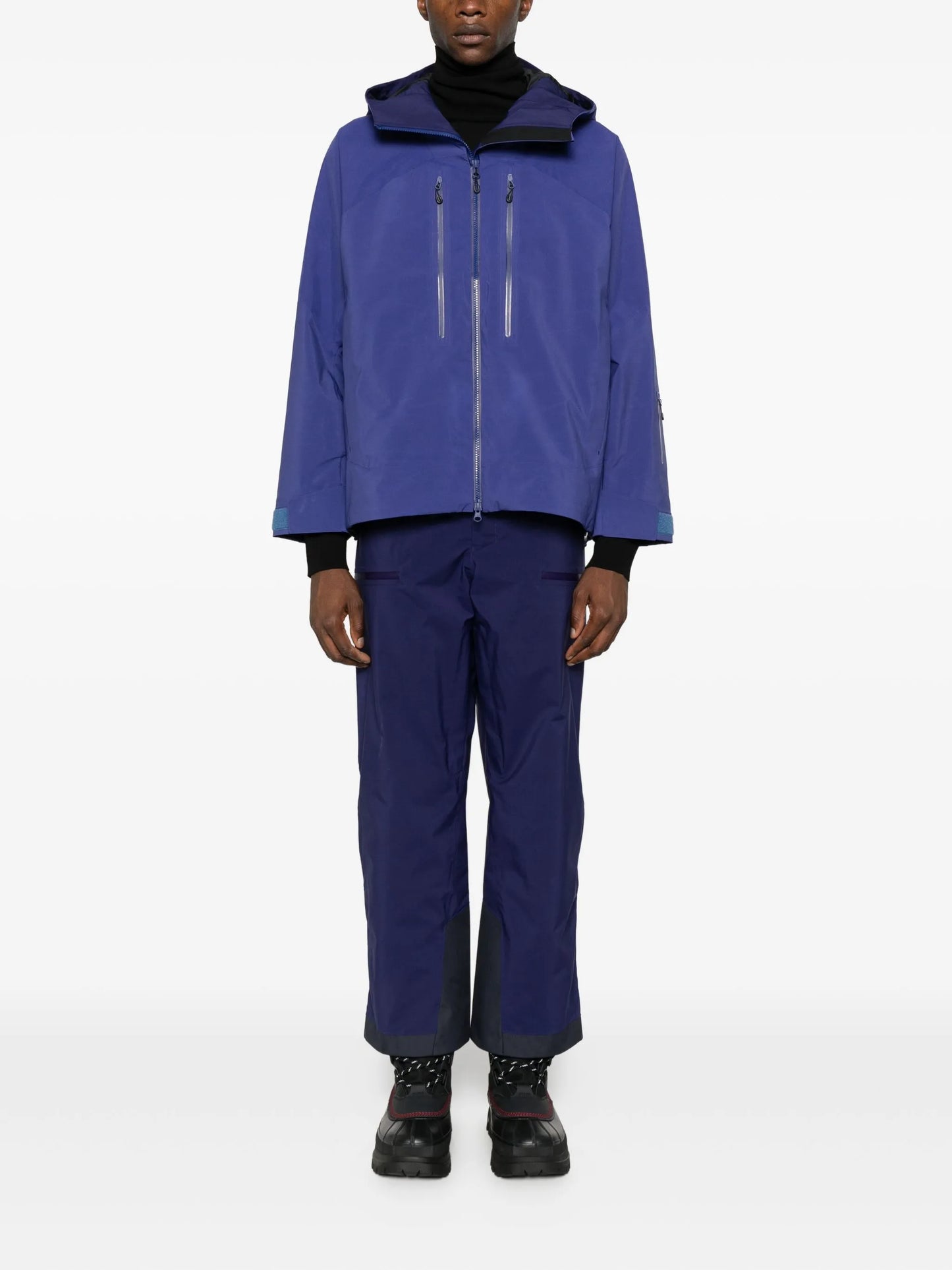 zip-up waterproof ski jacket