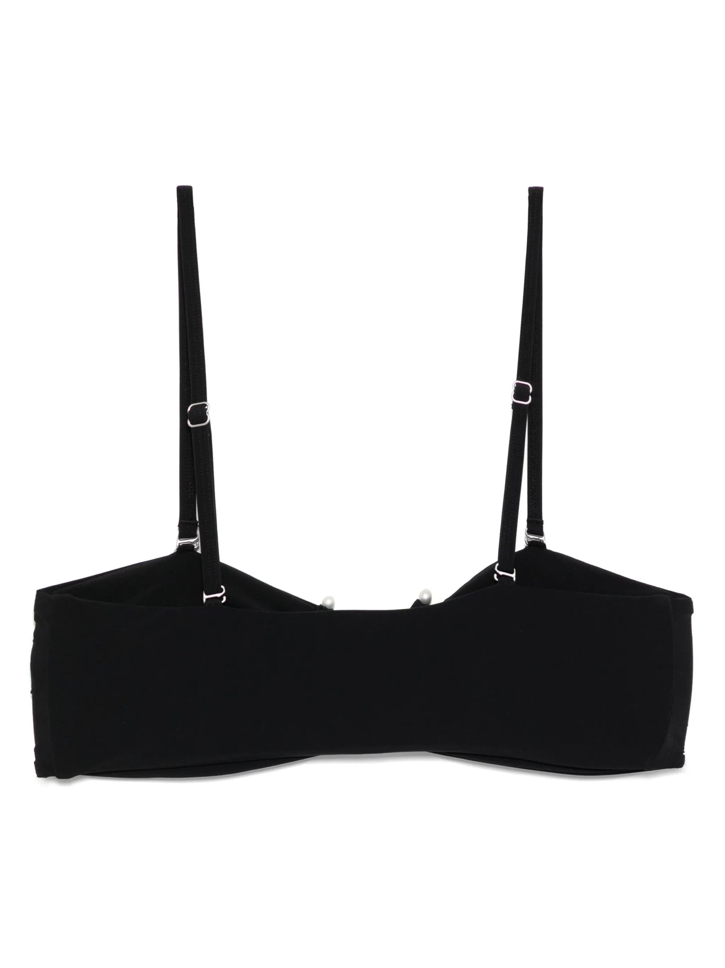 ruched crescent bikini top