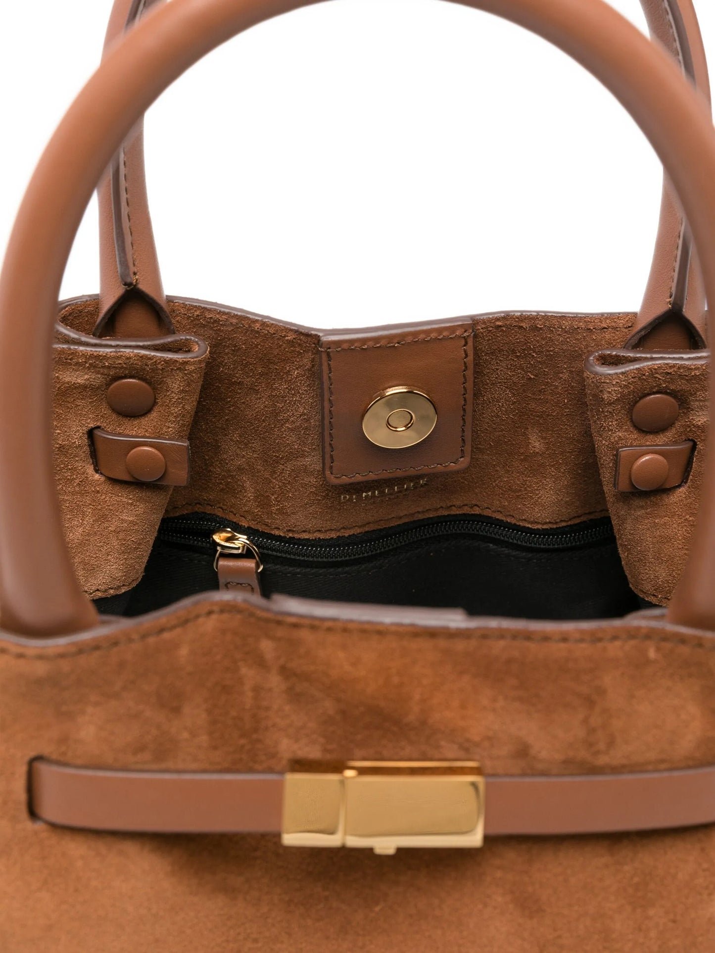 Midi New York suede tote bag