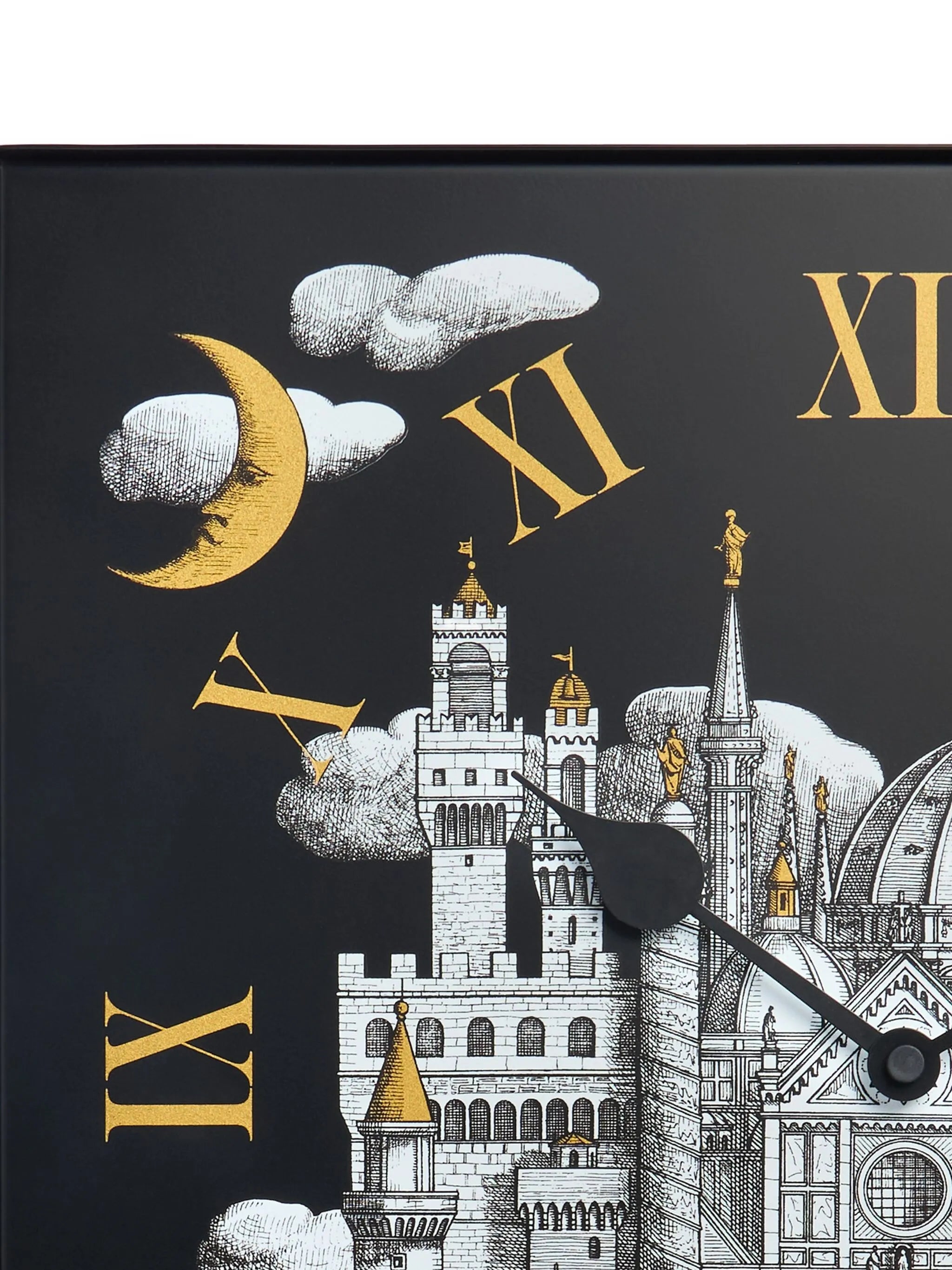 architectural-motif wall clock