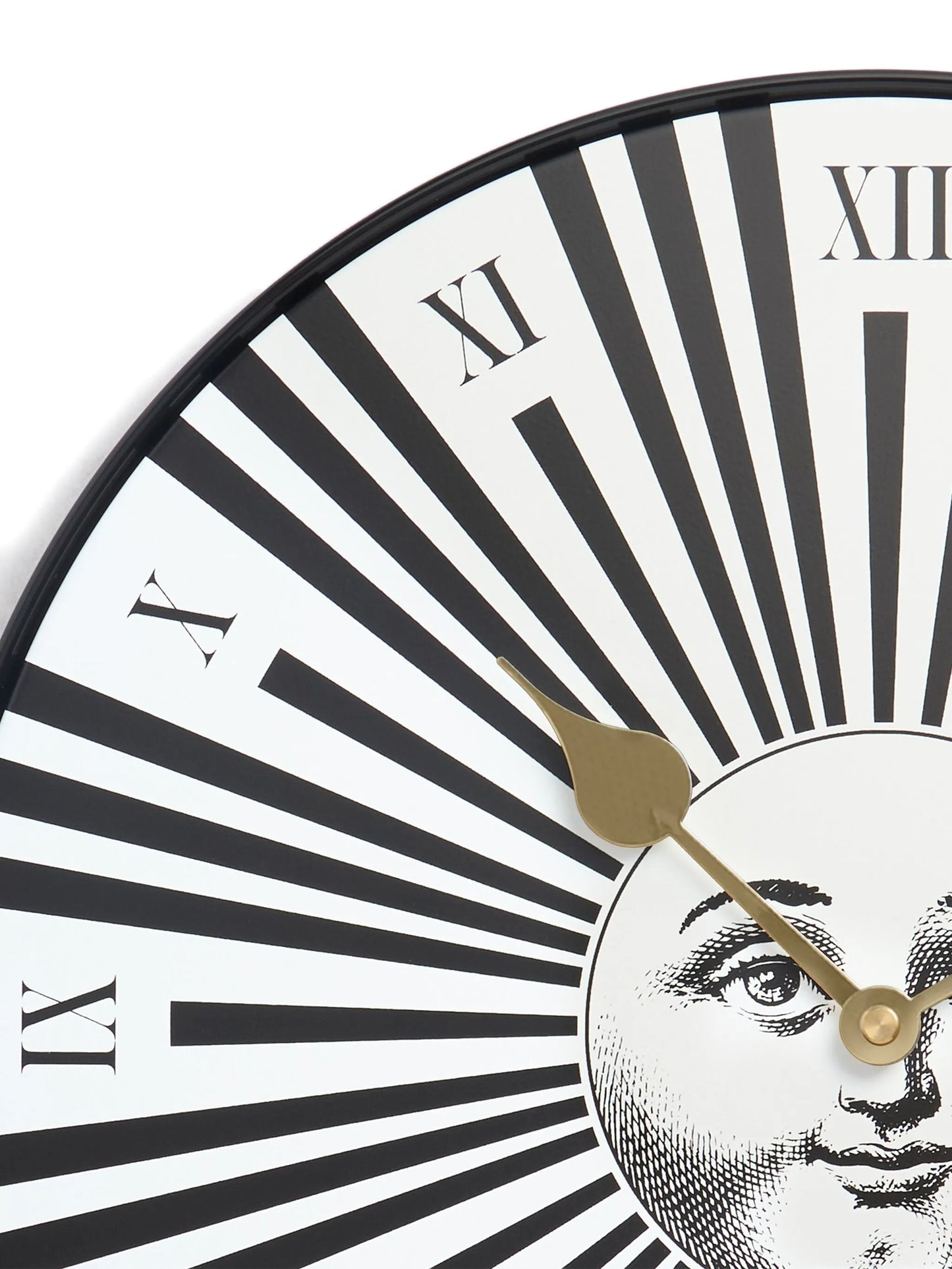 sun-motif wall clock