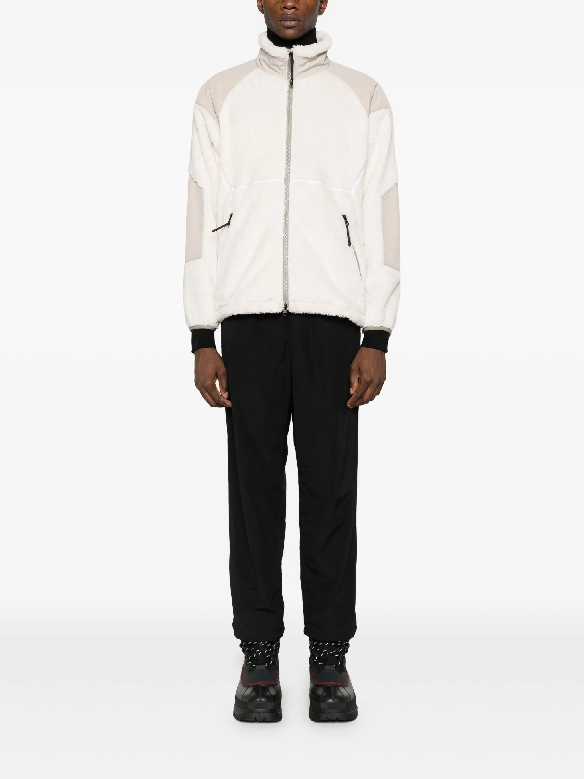 belted straight-leg trousers