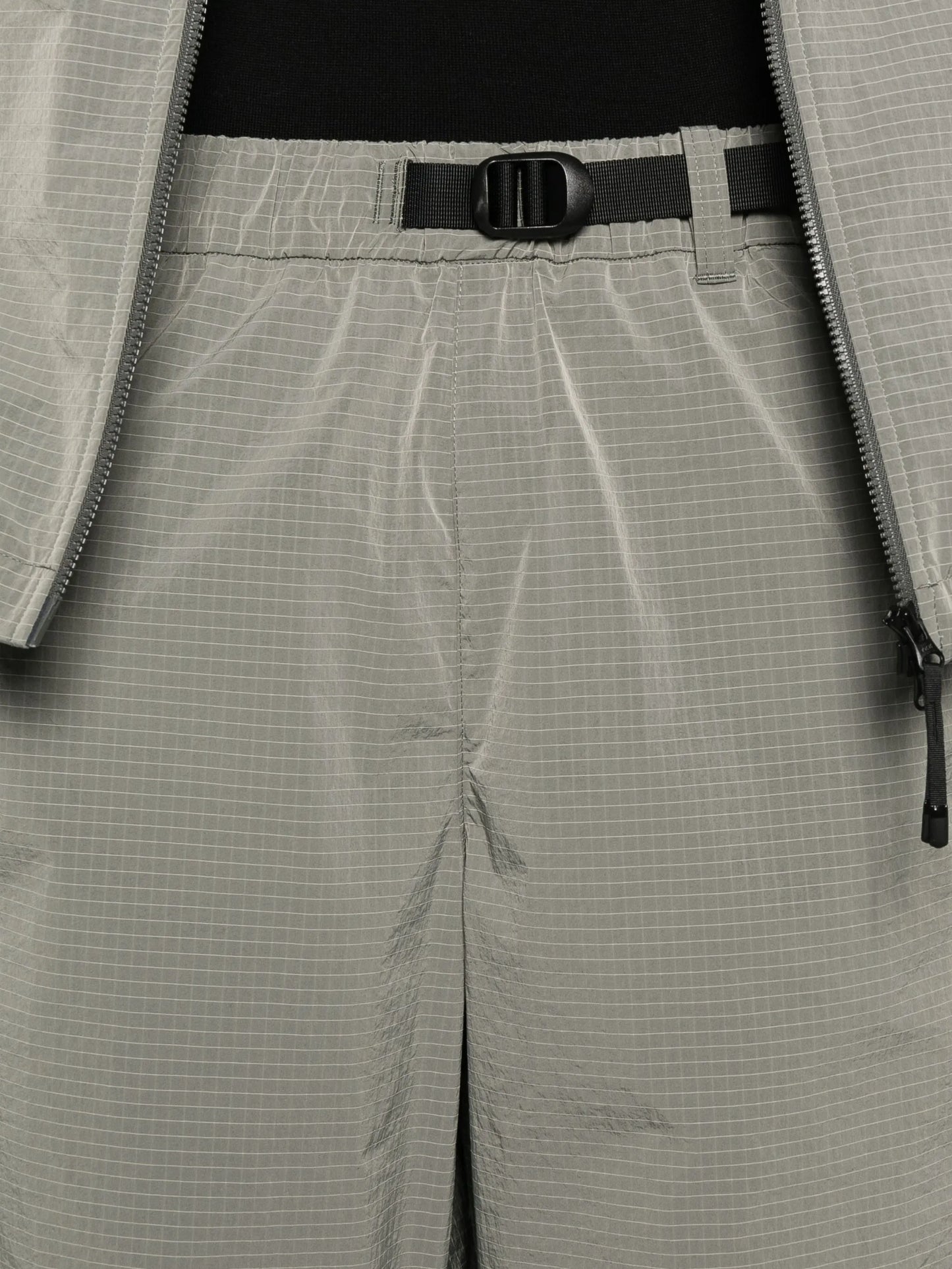 belted ripstop track pants
