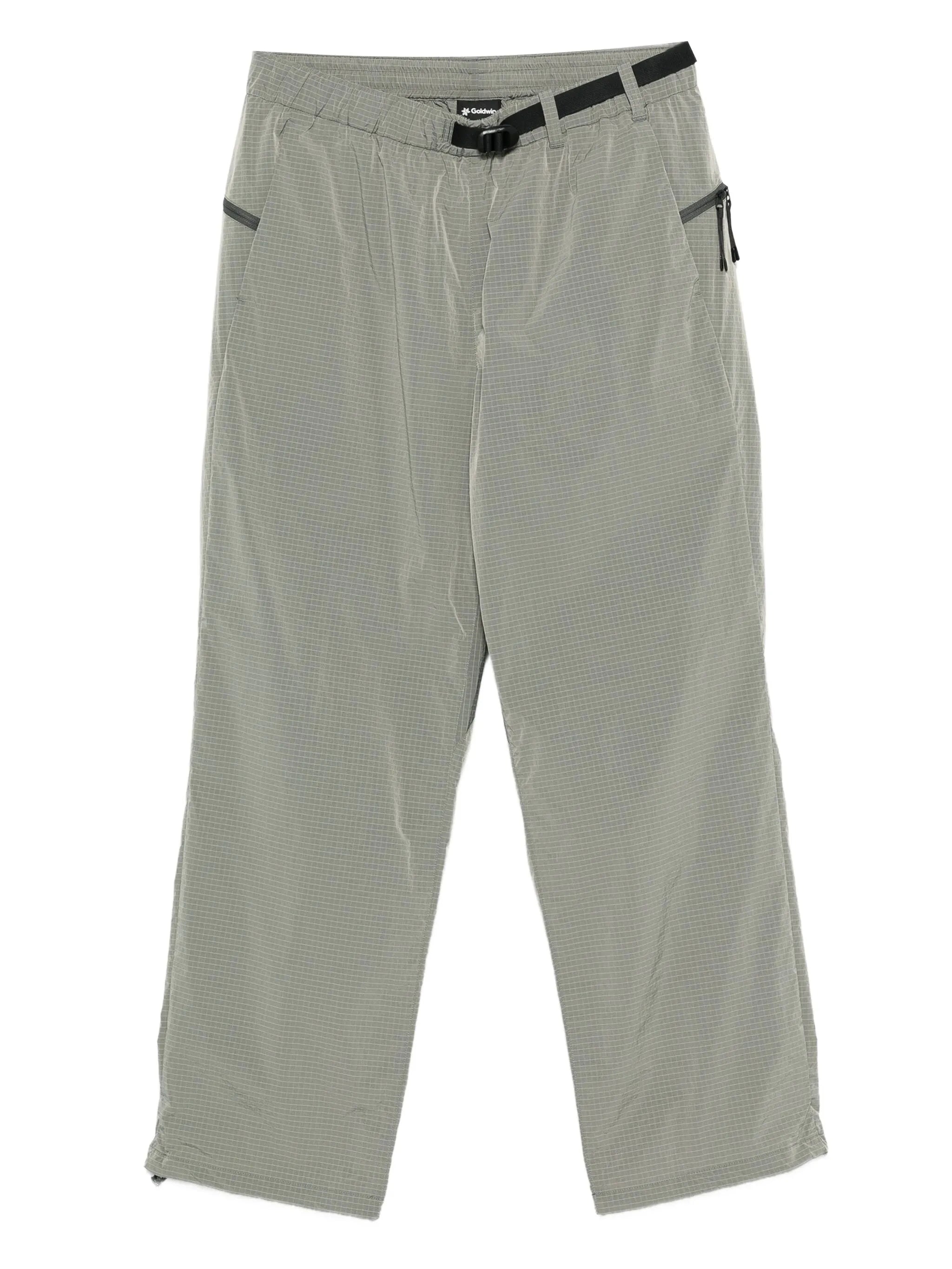belted ripstop track pants
