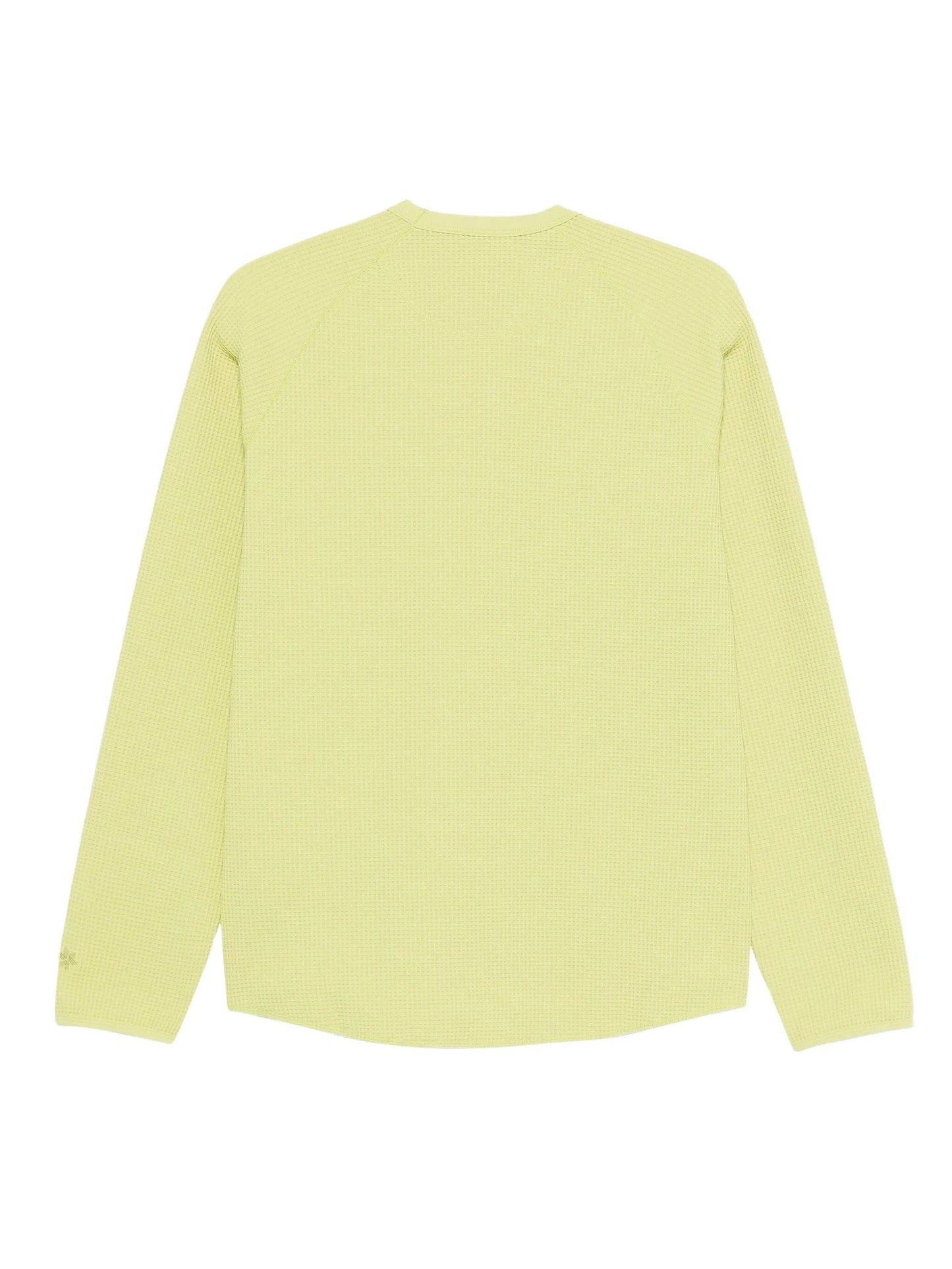 long-sleeve waffle-knit T-shirt