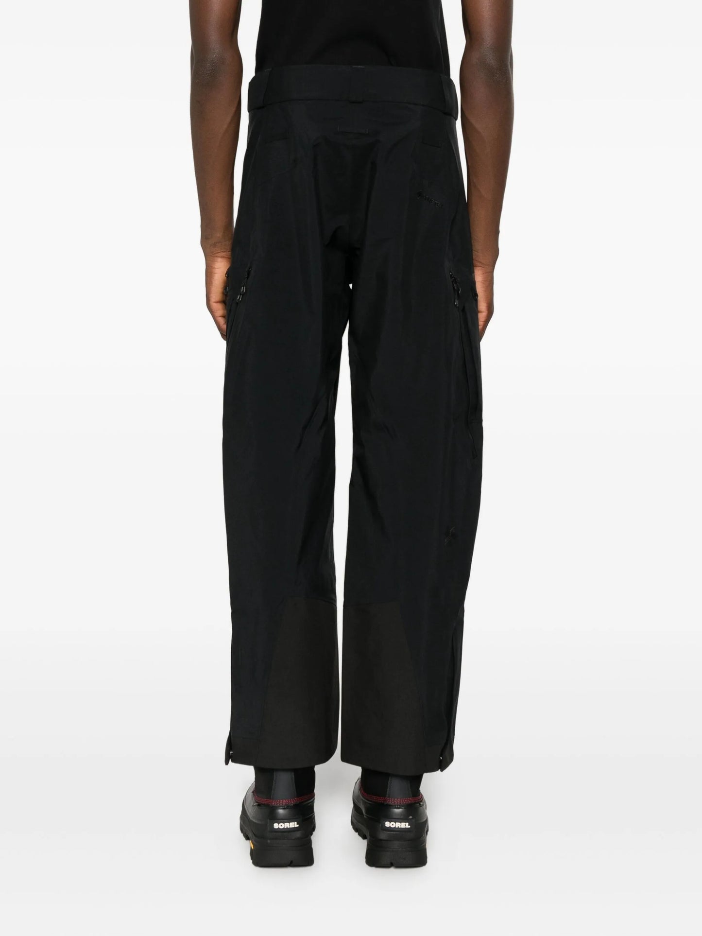 zip-detail waterproof ski trousers