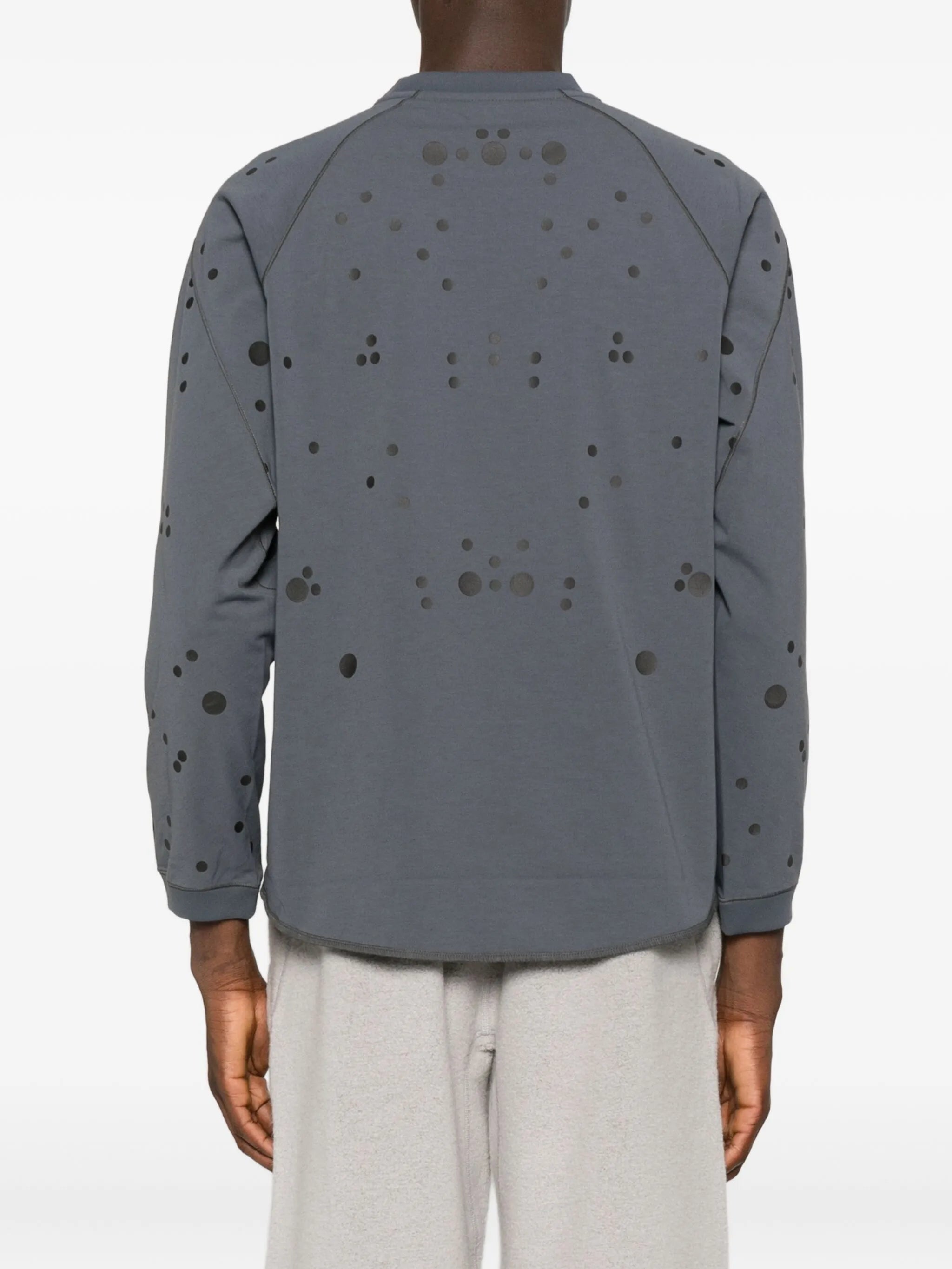 polka-dot long-sleeve T-shirt