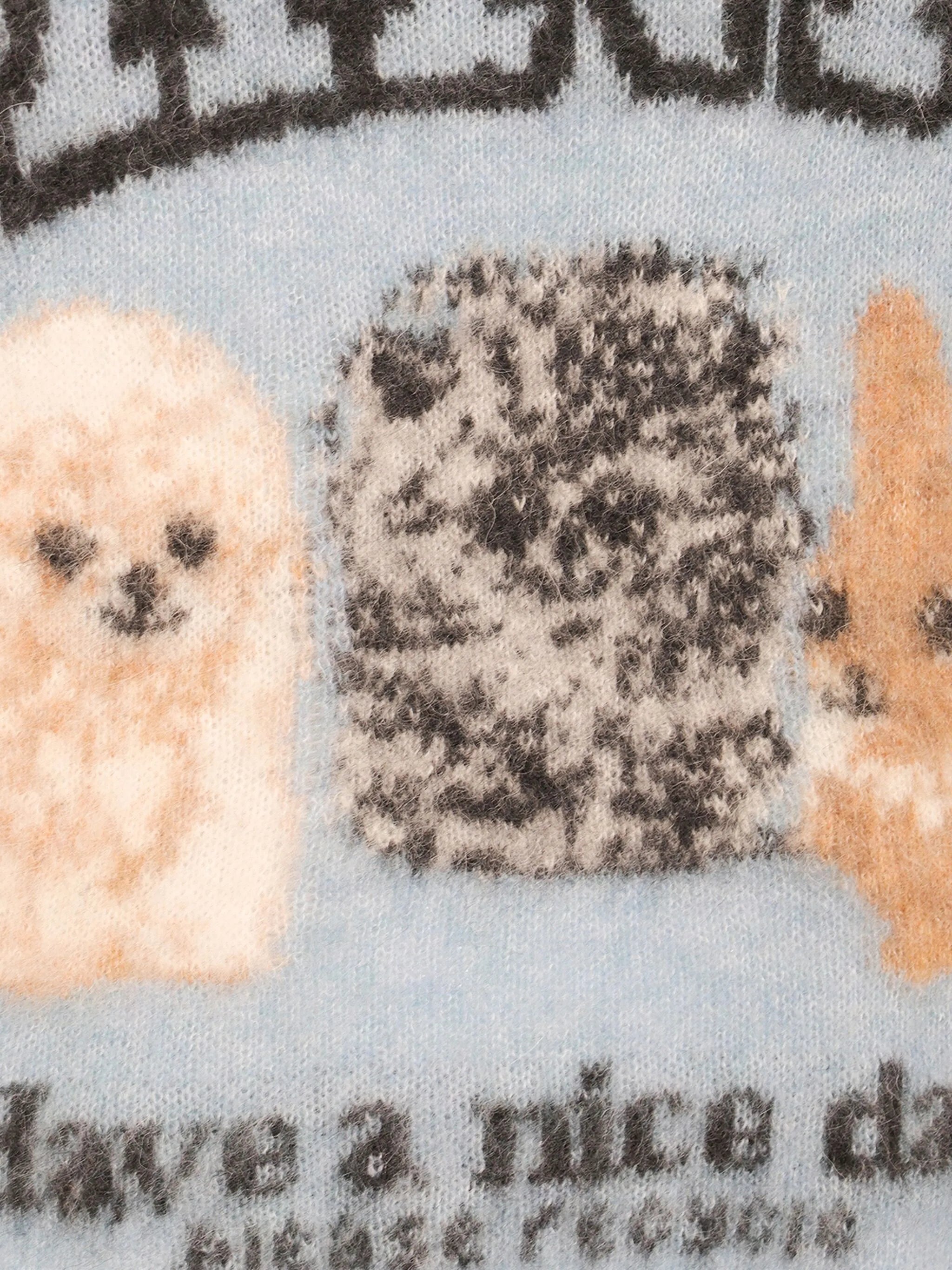 intarsia-knit top