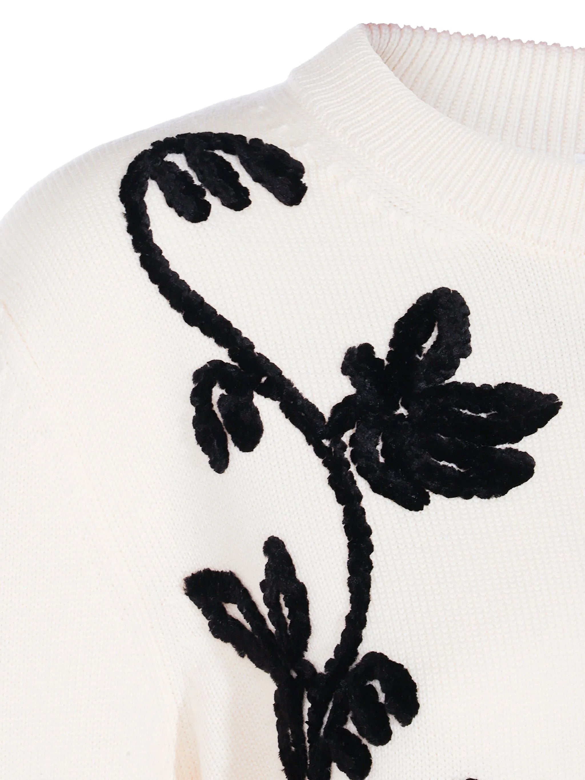 embroidered wool jumper