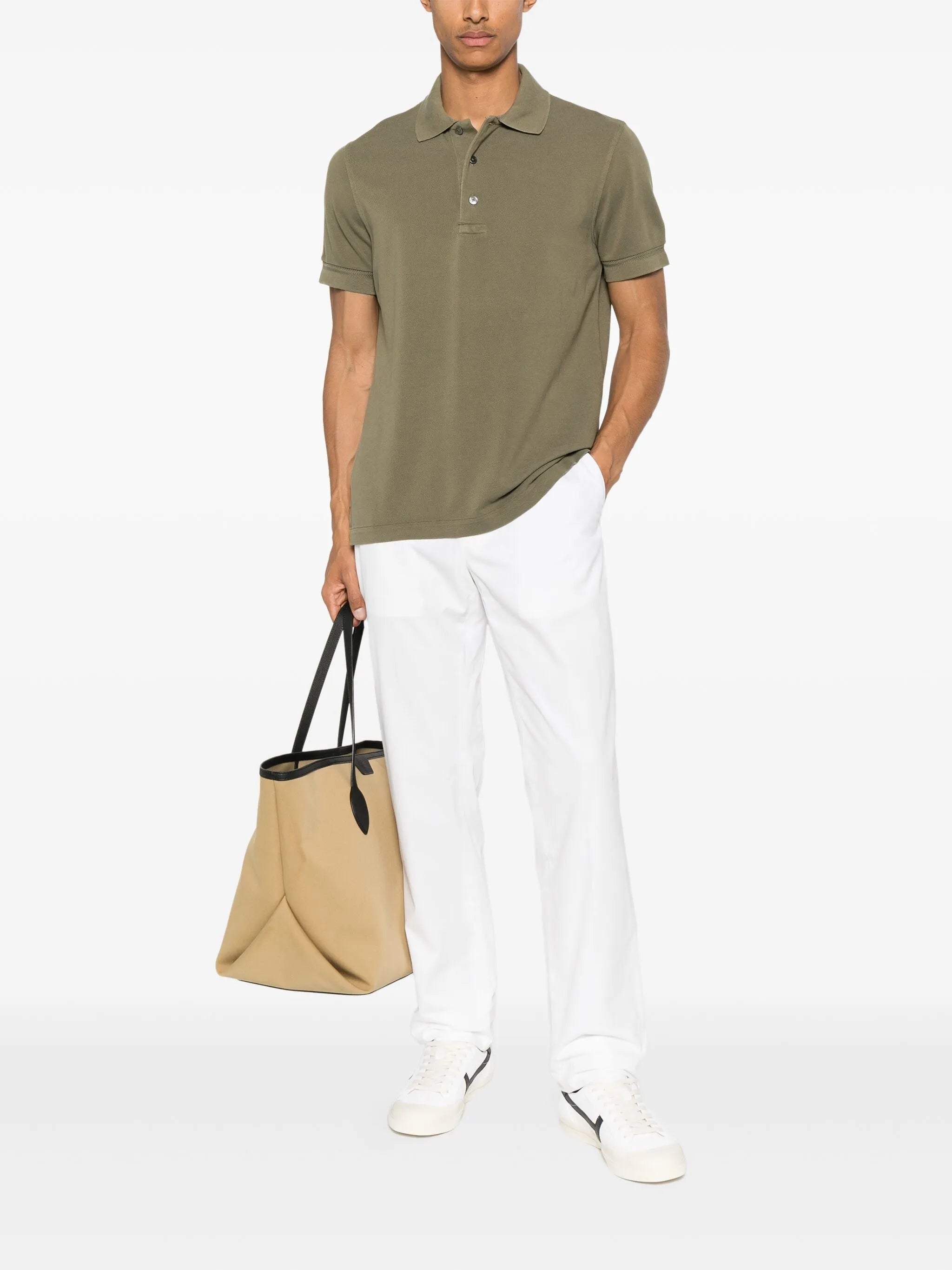 short-sleeved polo shirt