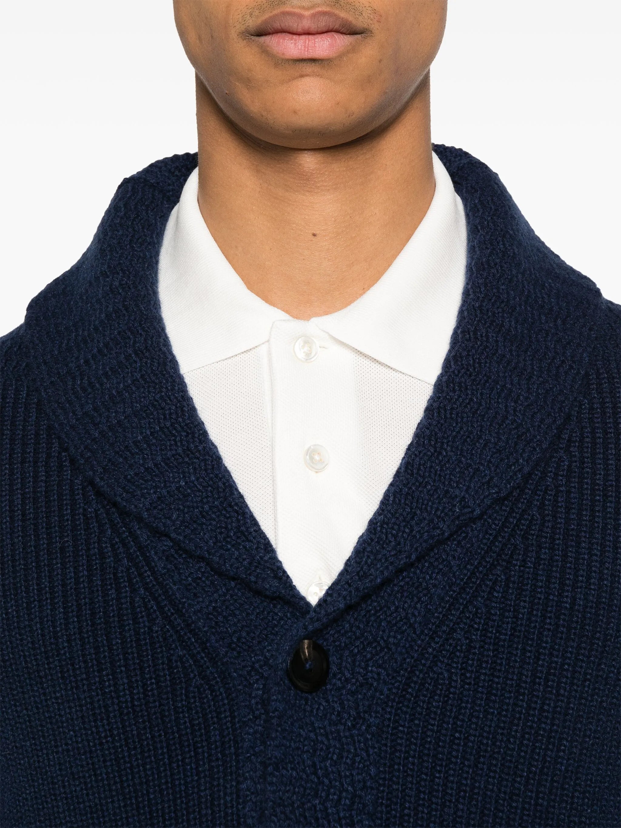 piqué-weave polo shirt