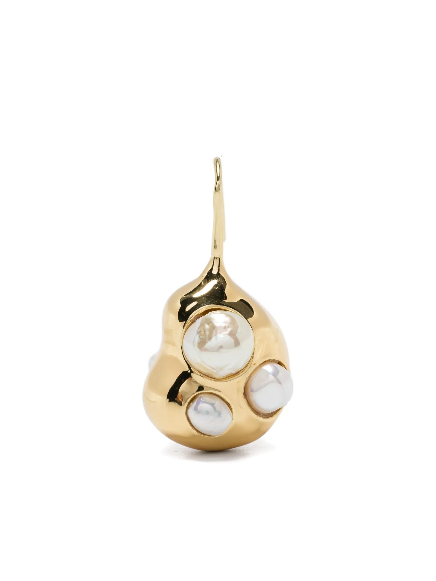 x Quentin Jones 14CT gold plated brass drop earrings