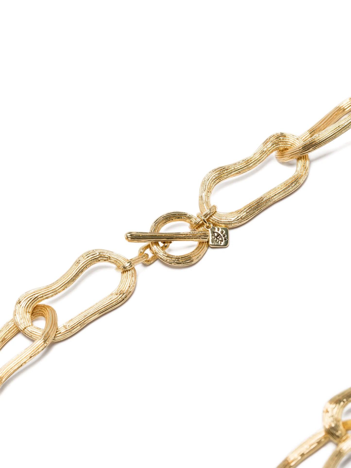 x Quentin Jones 14K gold plated brass chain-link necklace