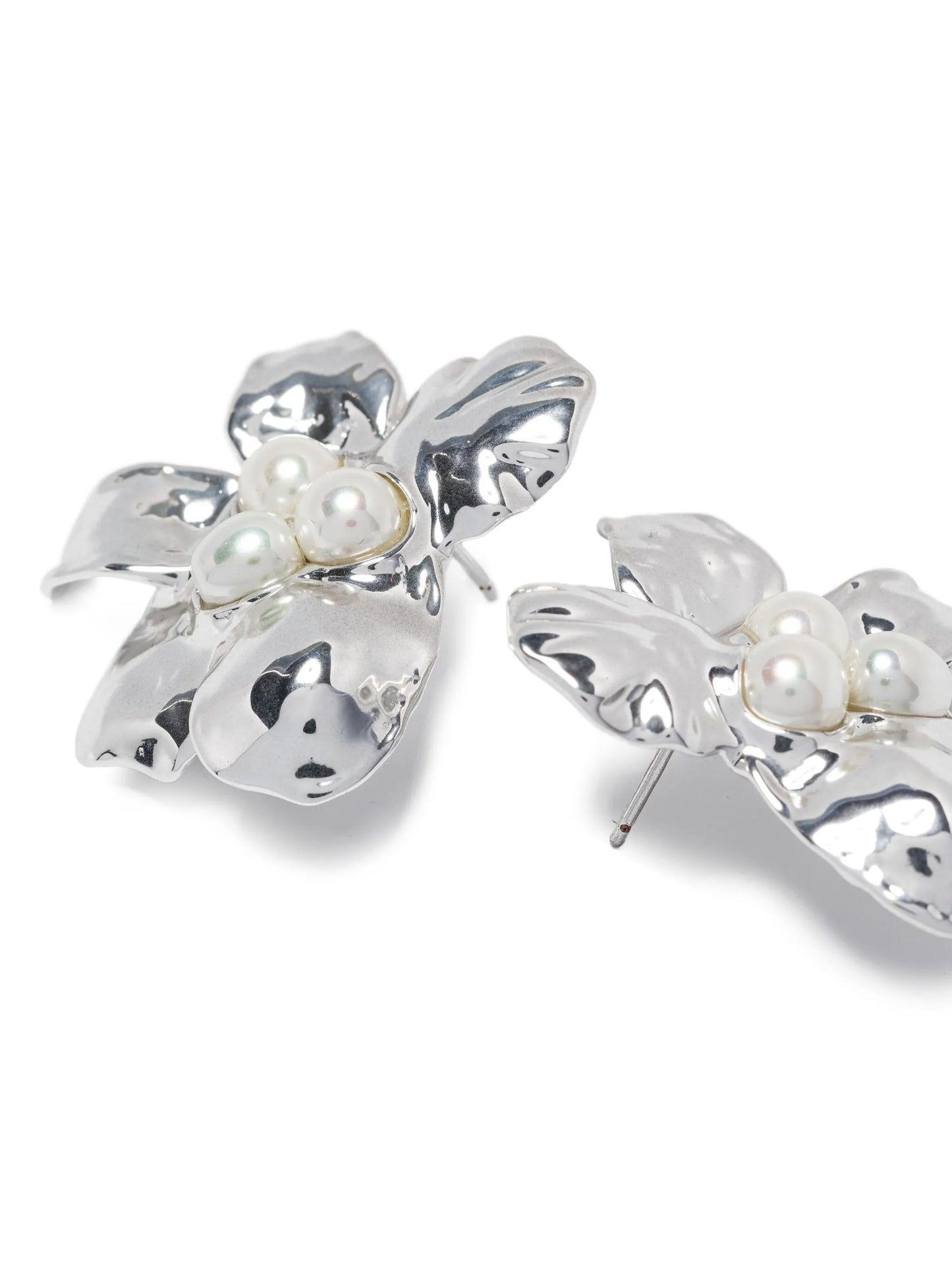 x Quentin Jones Sculpted Flower earrings