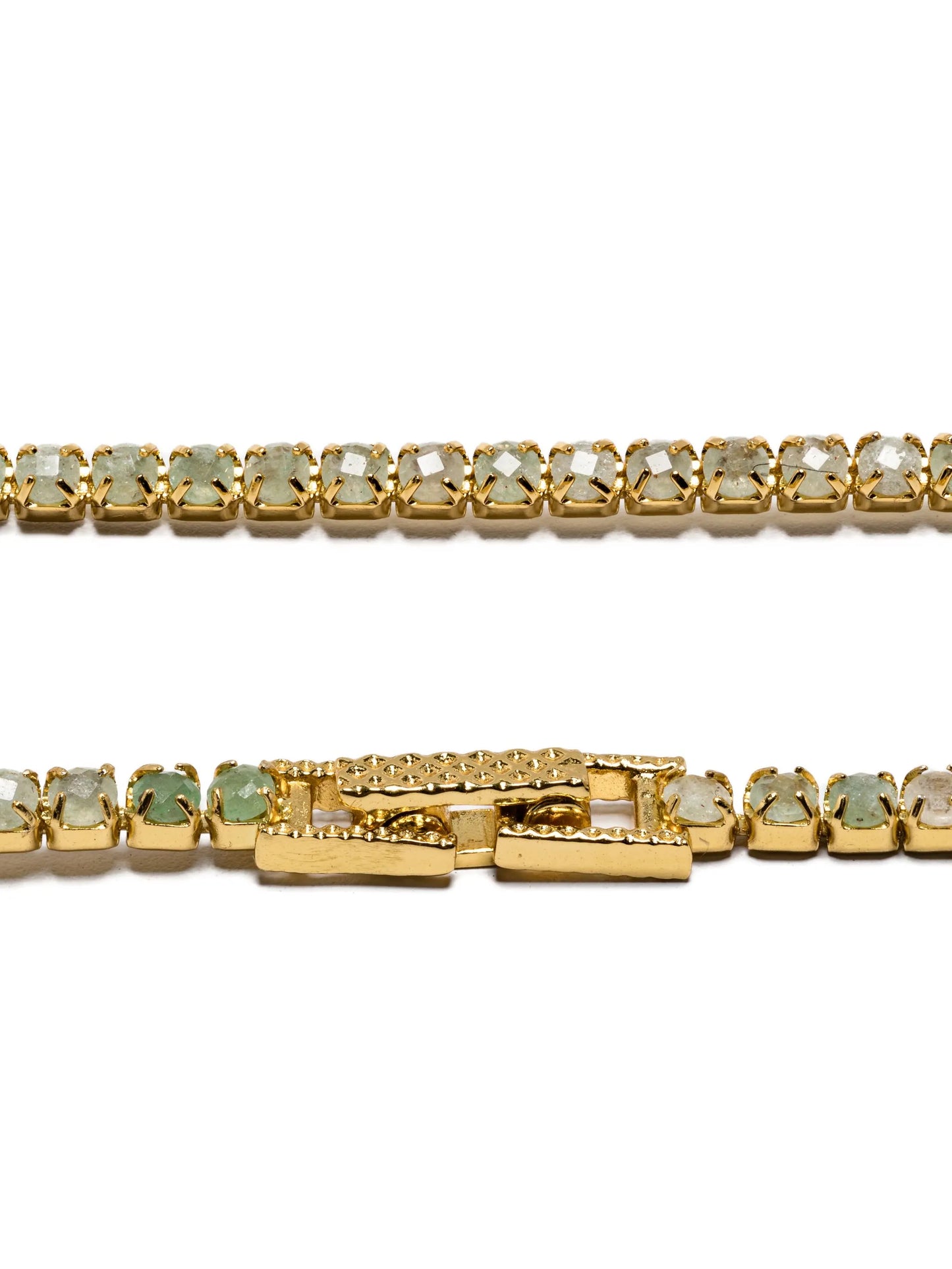 Aventurine tennis necklace