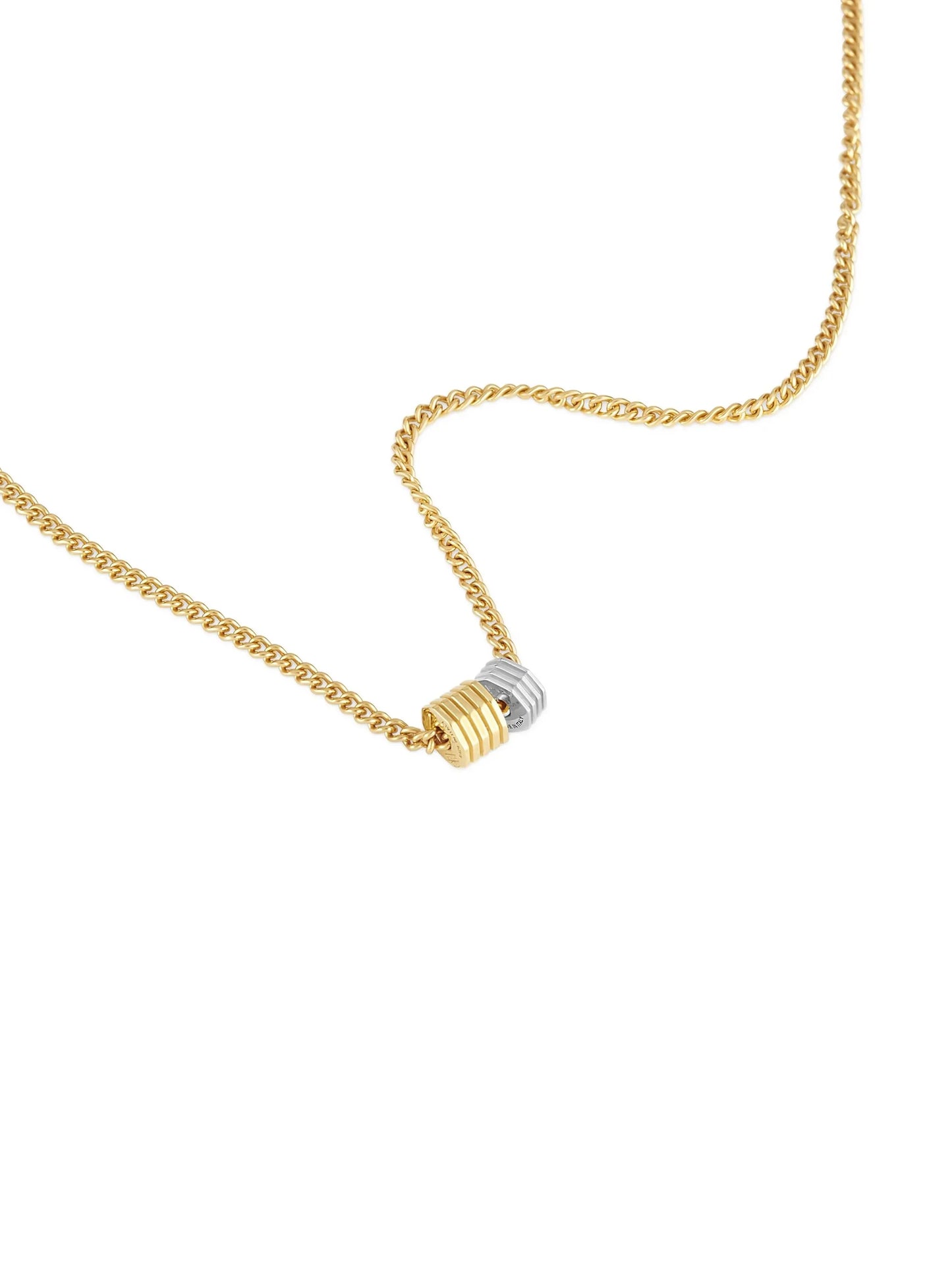 Octagon Mini Double-charm necklace