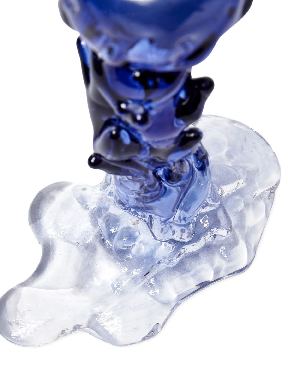 small glass Drip candle holder