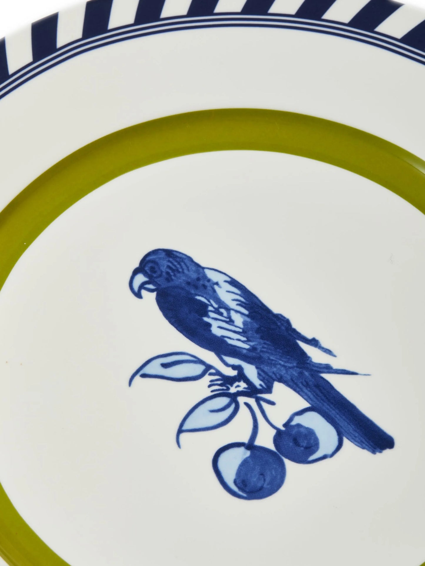 striped edge decorative plates