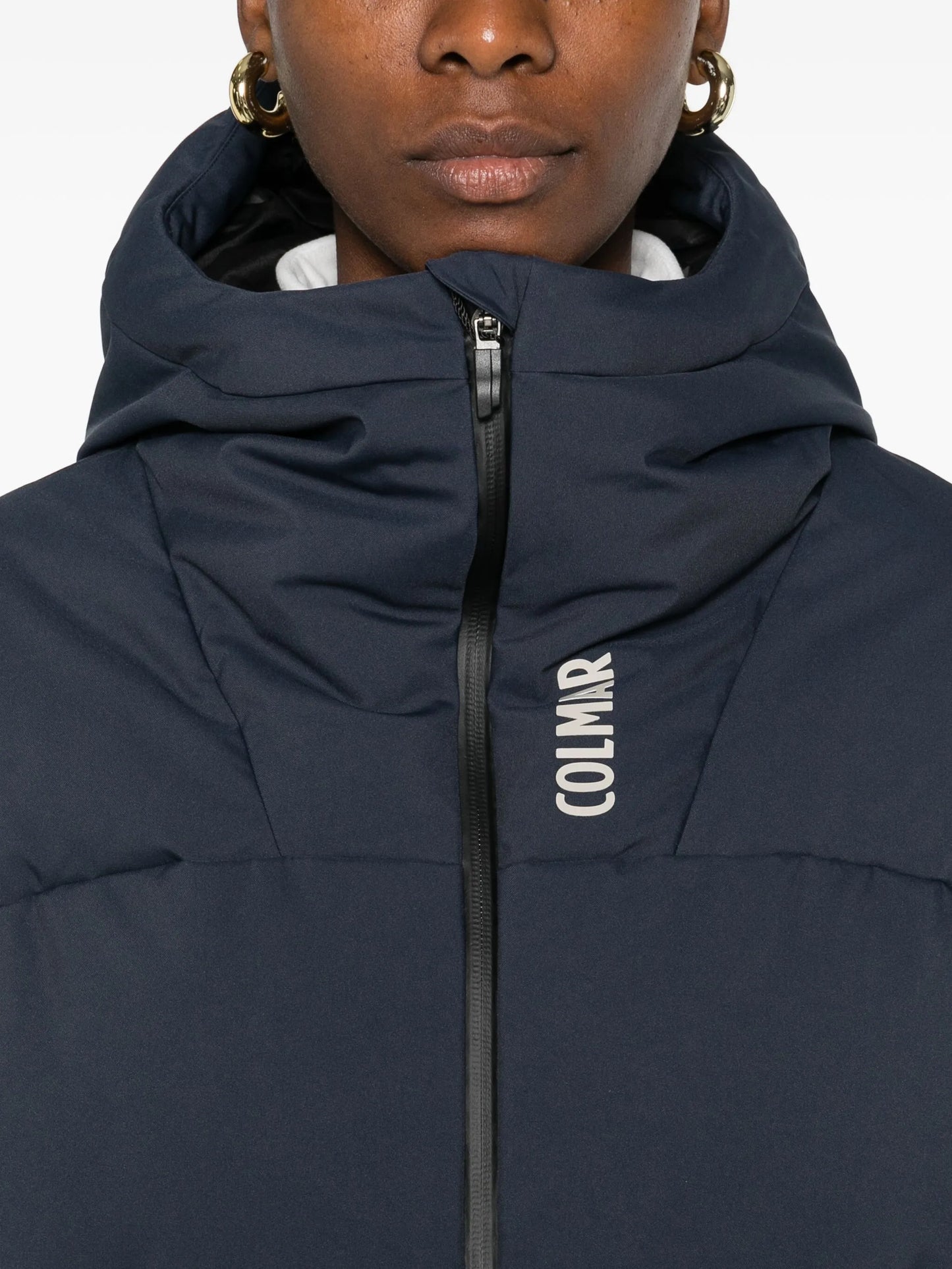 hooded ski jacket bomber