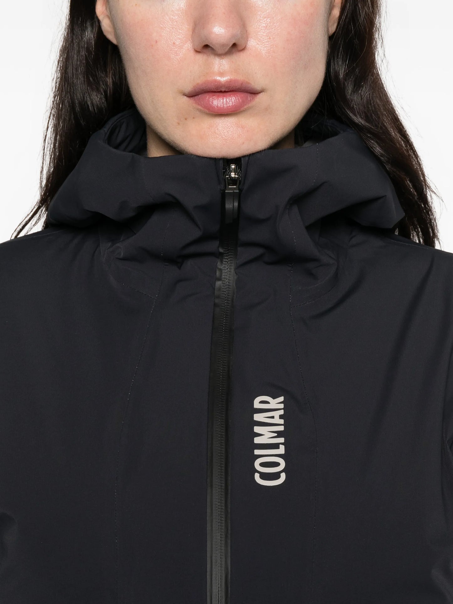hooded pocket ski jacket