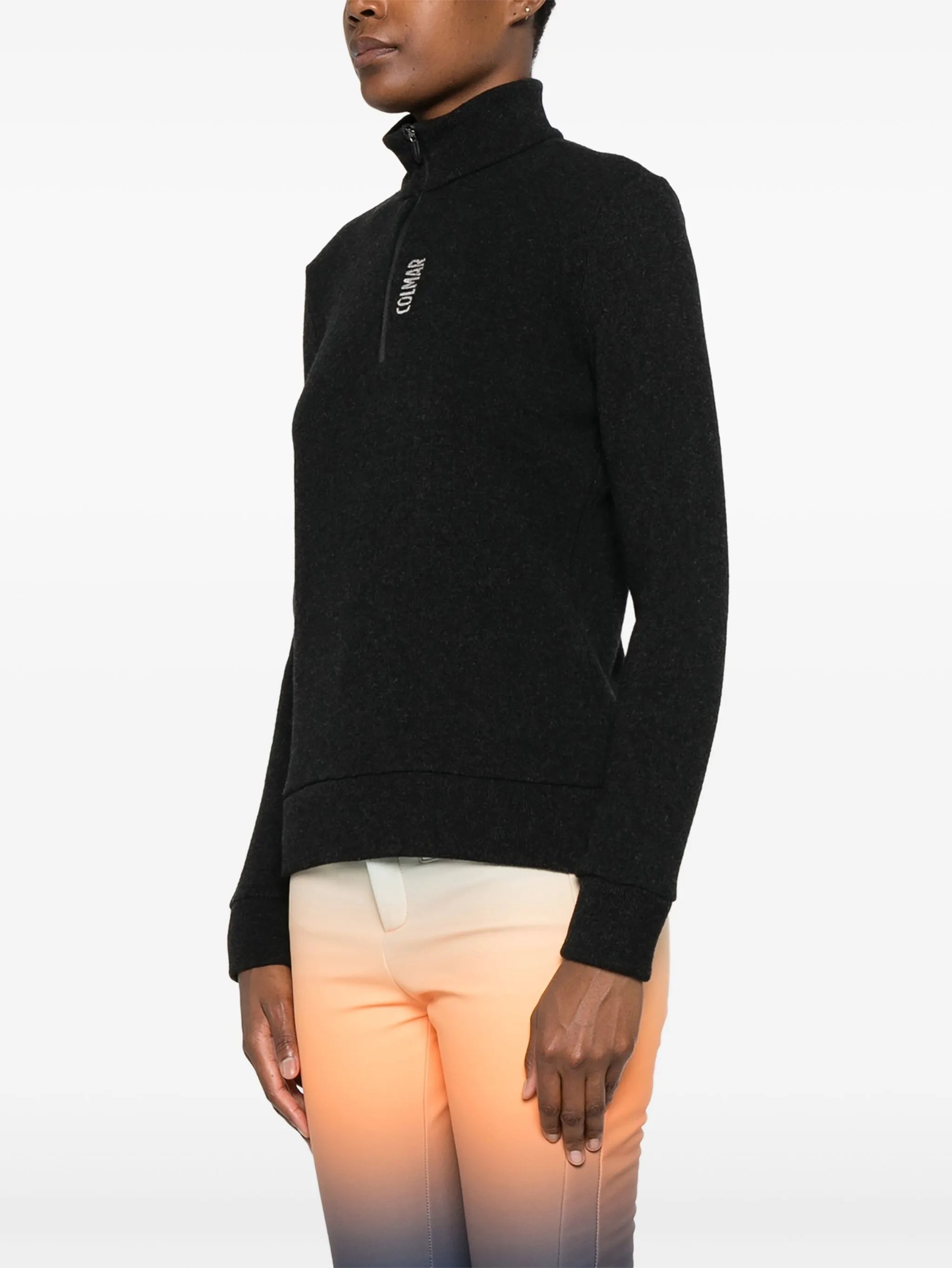 Pure half-zip ski base layer