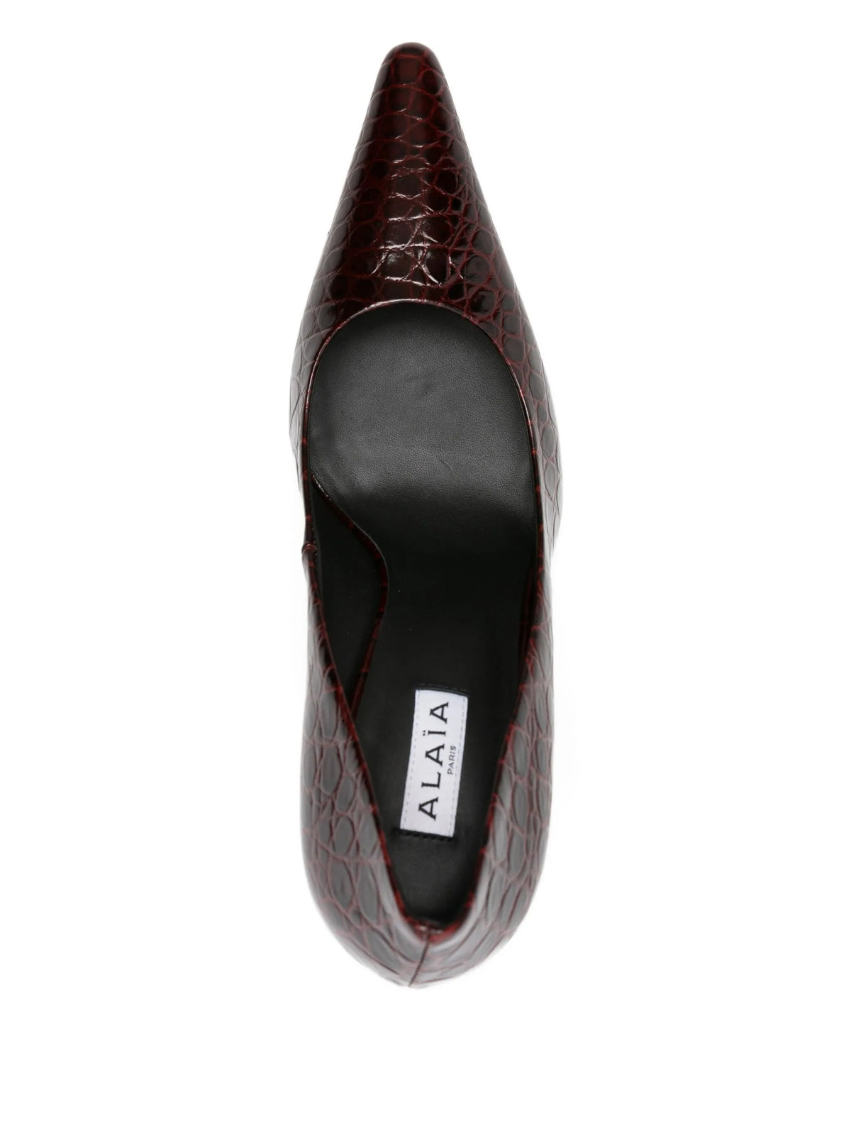 90mm leather heeled pumps