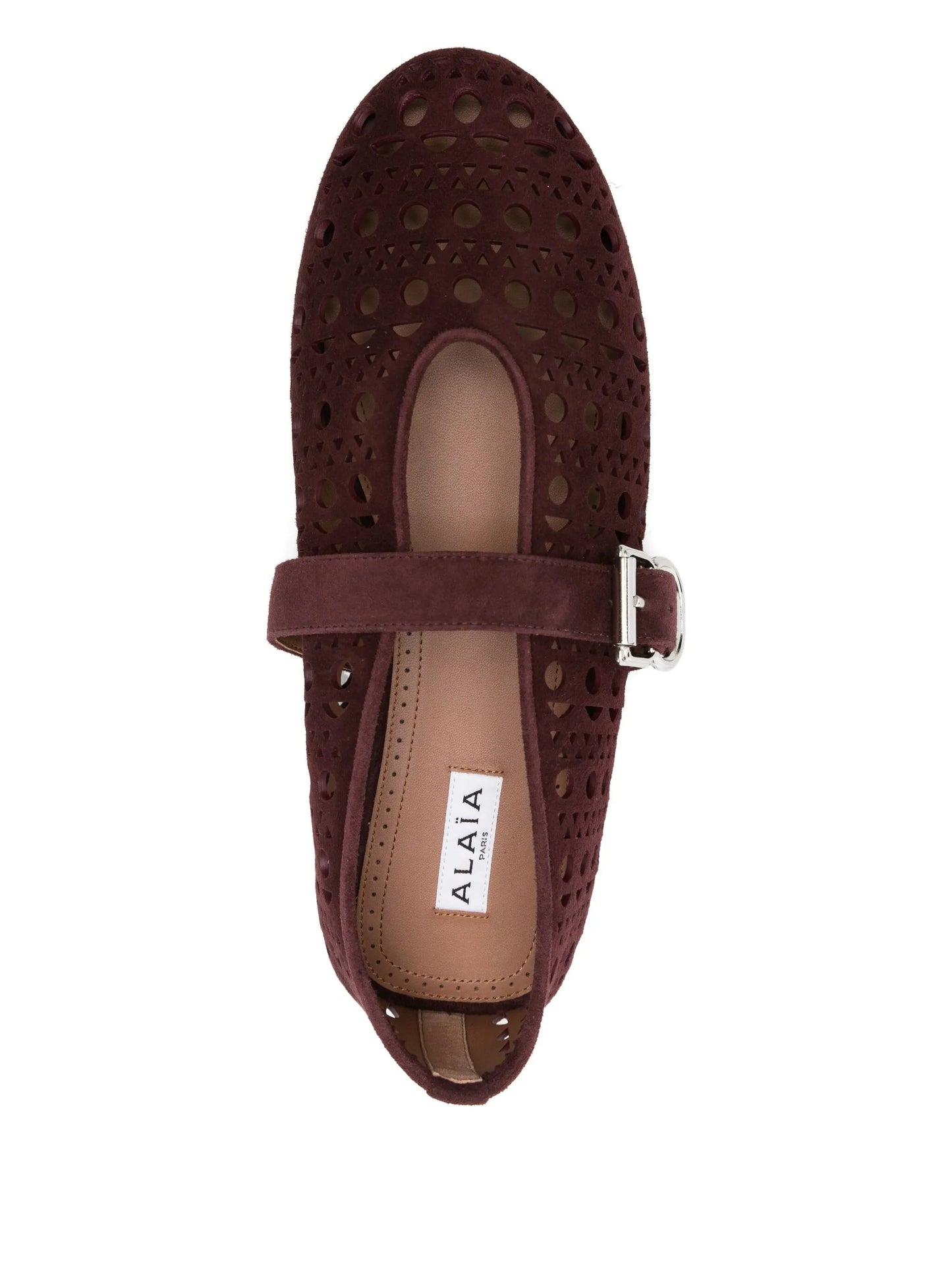 Vienne cut-out buckle ballet flats