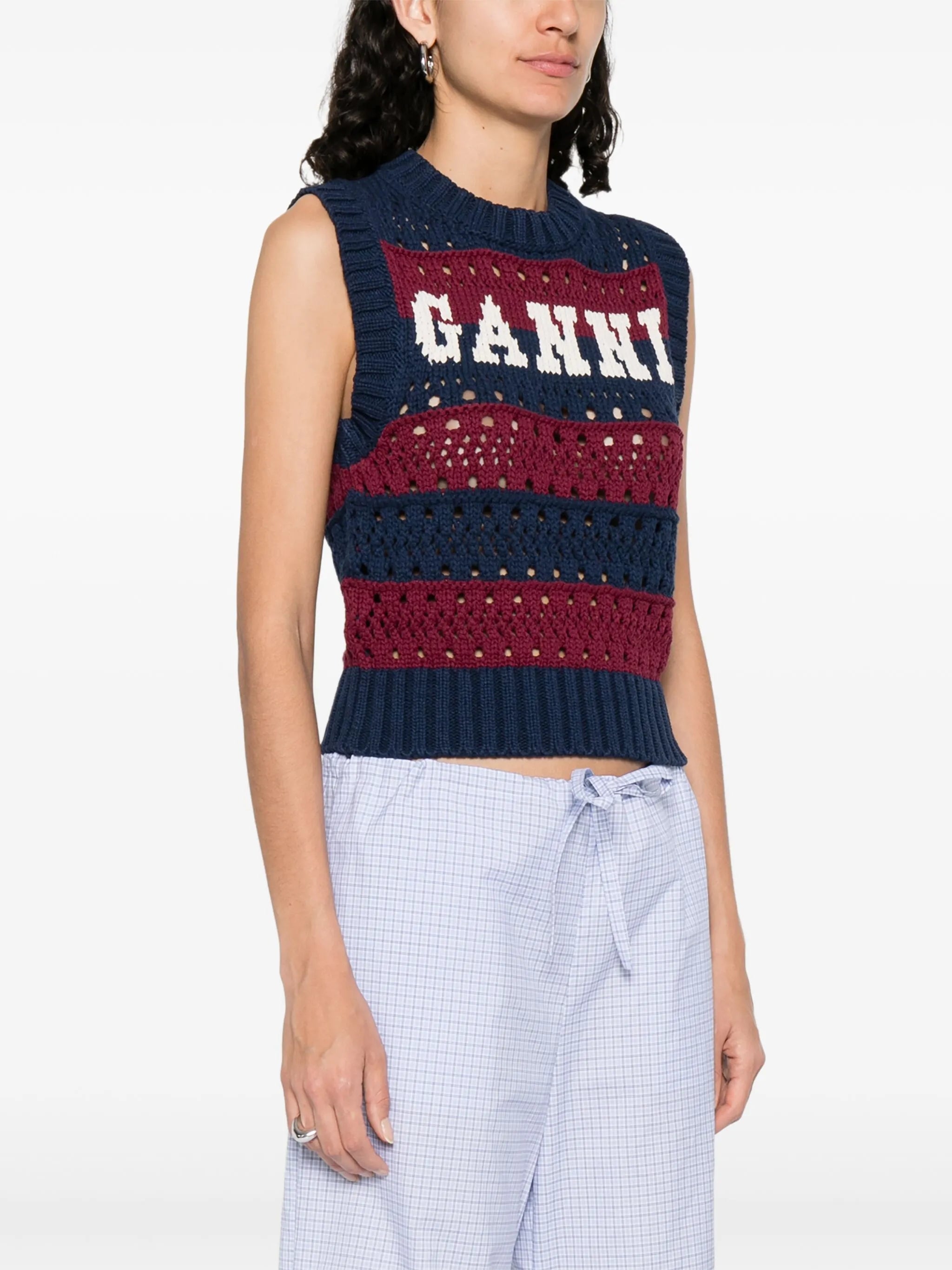 recycled cotton-blend top