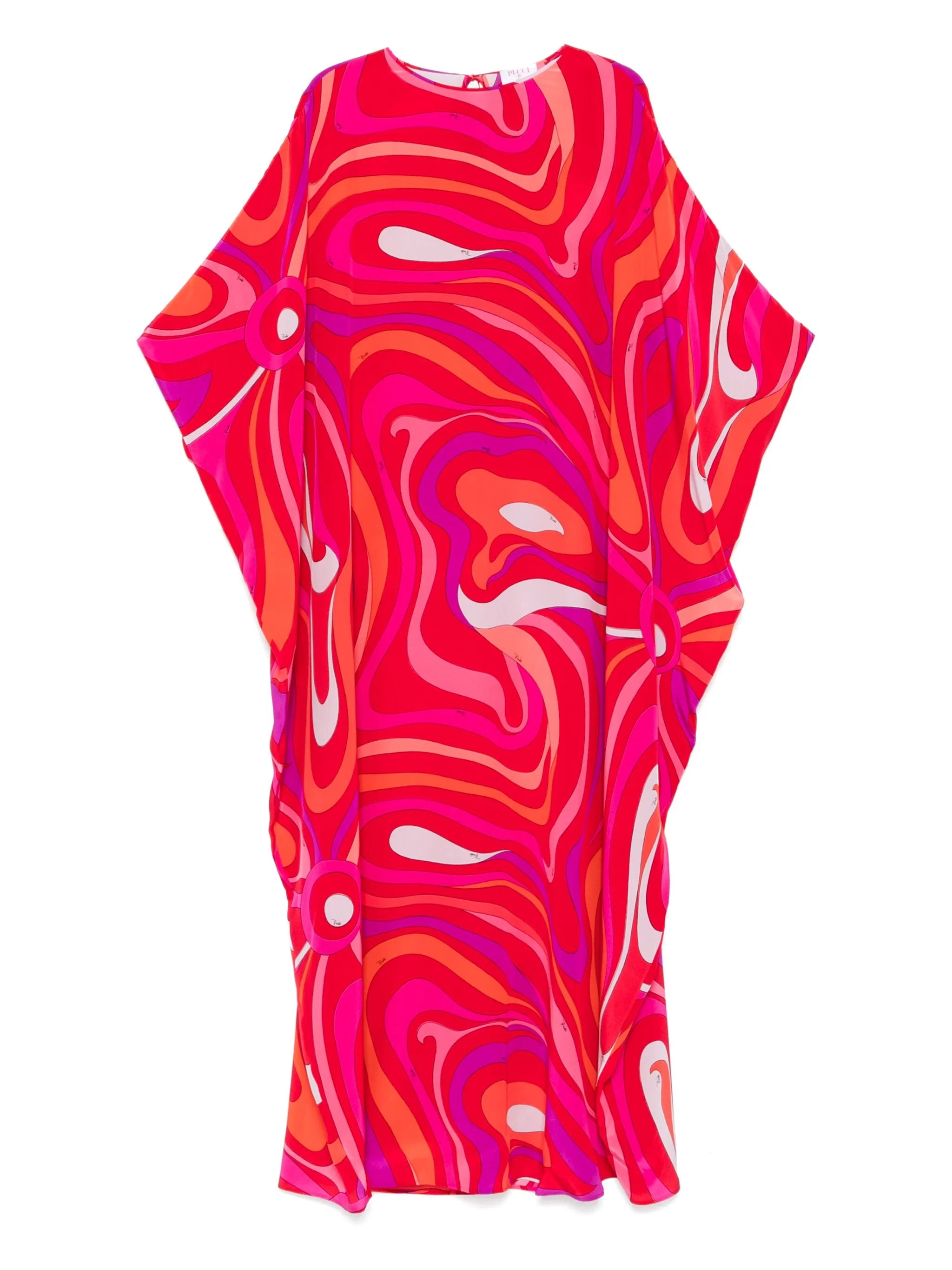 Marmo-print maxi dress