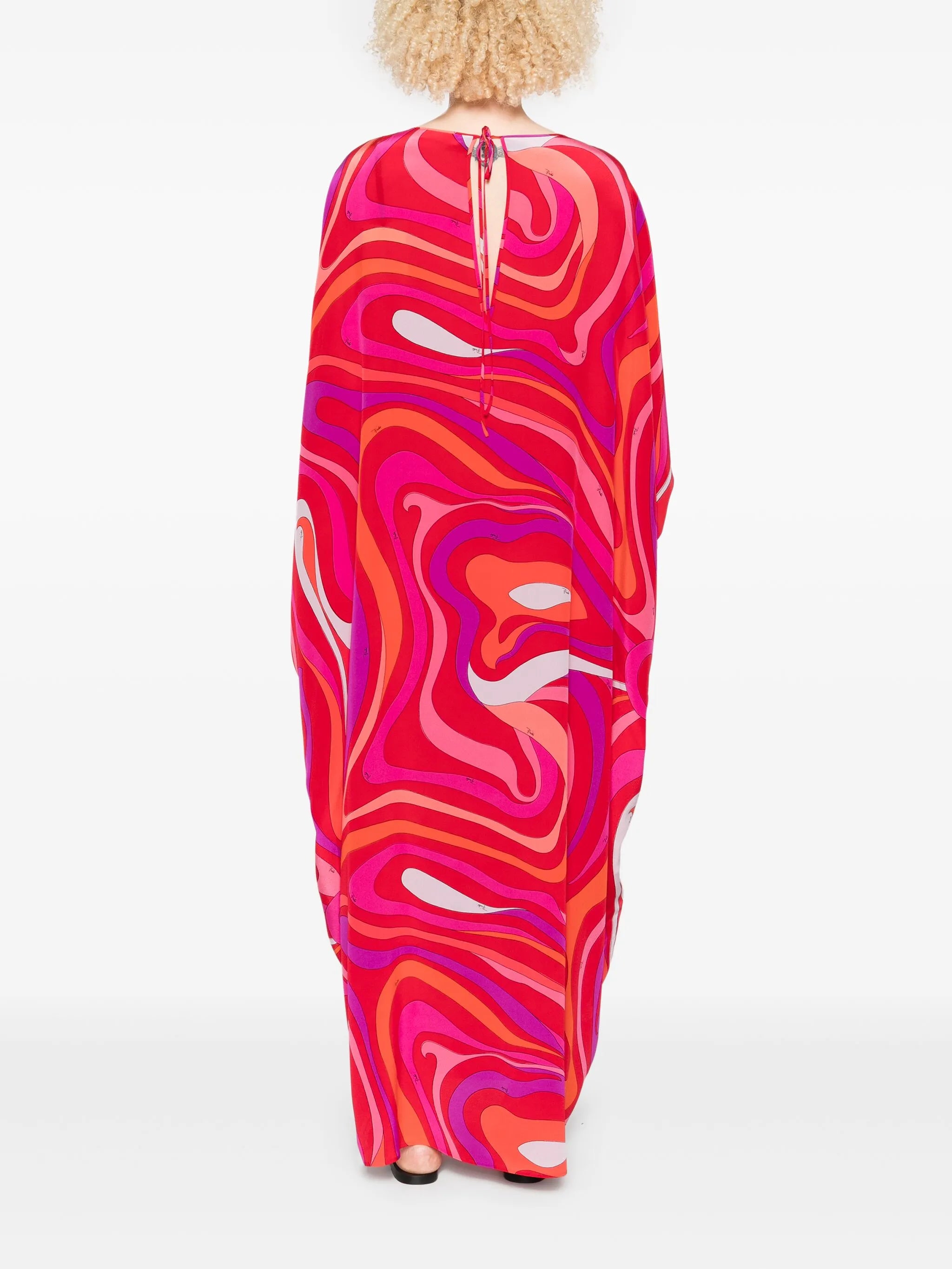 Marmo-print maxi dress