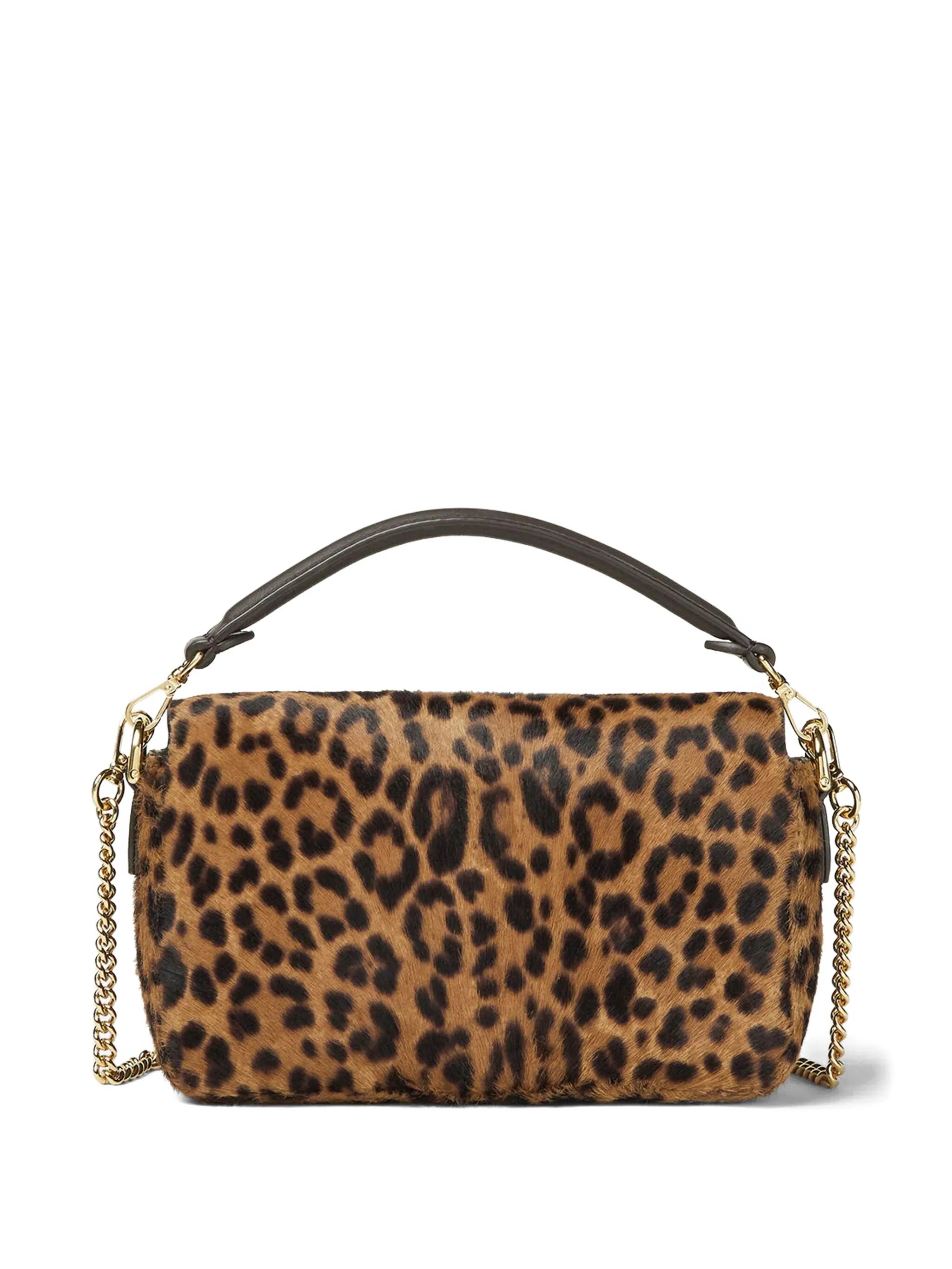 mini Baguette® leopard-print chain tote bag