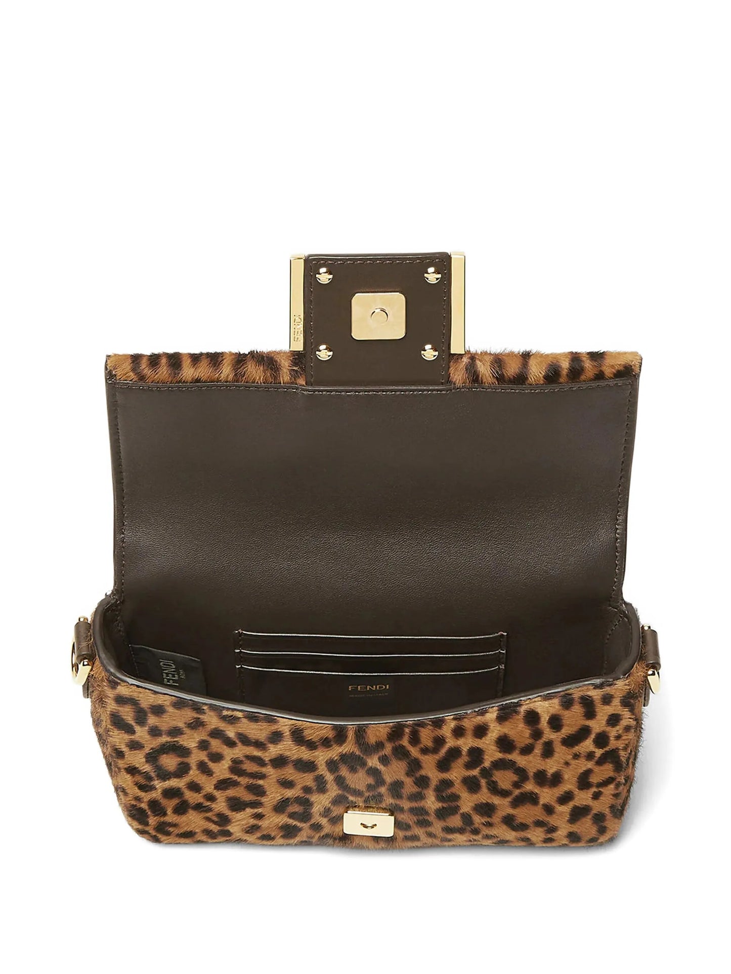 mini Baguette® leopard-print chain tote bag