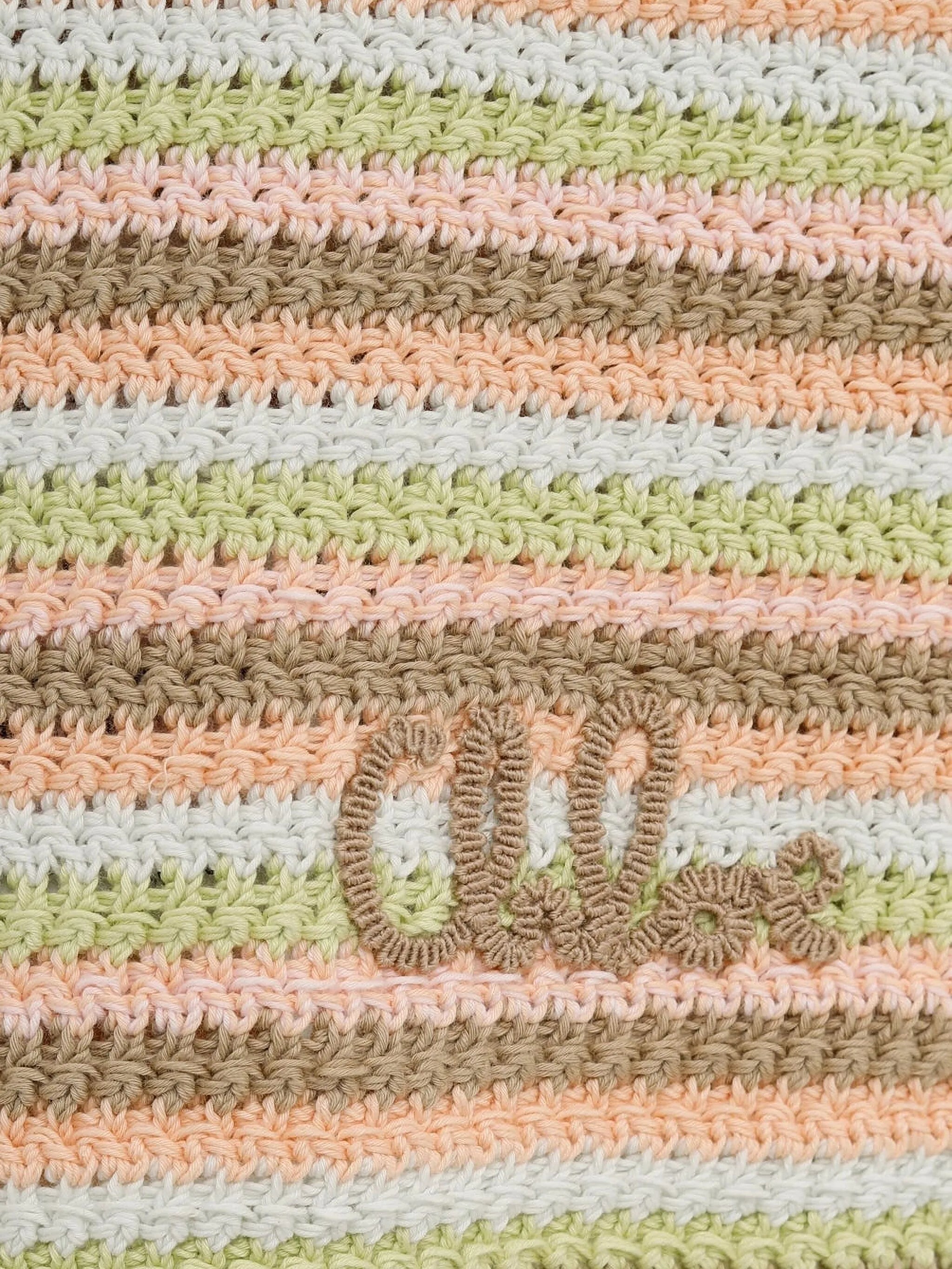 crochet-knit shorts