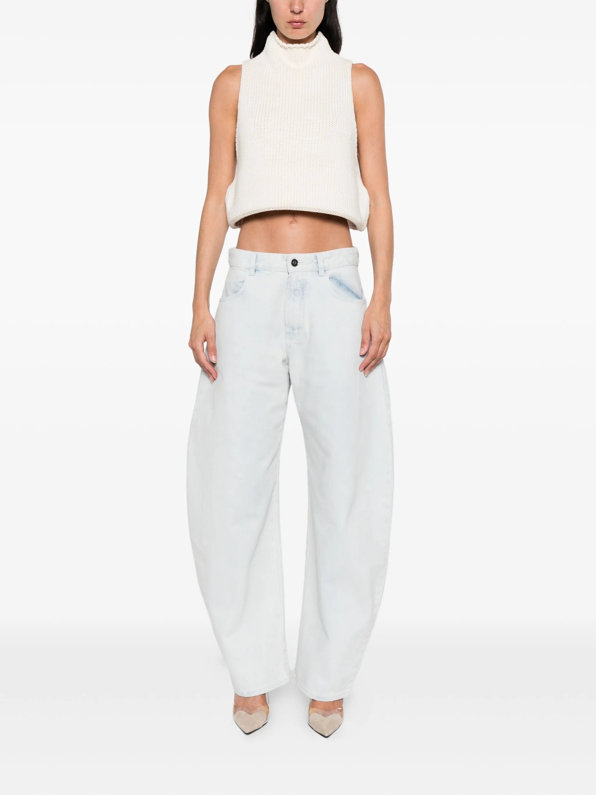 low-rise jeans