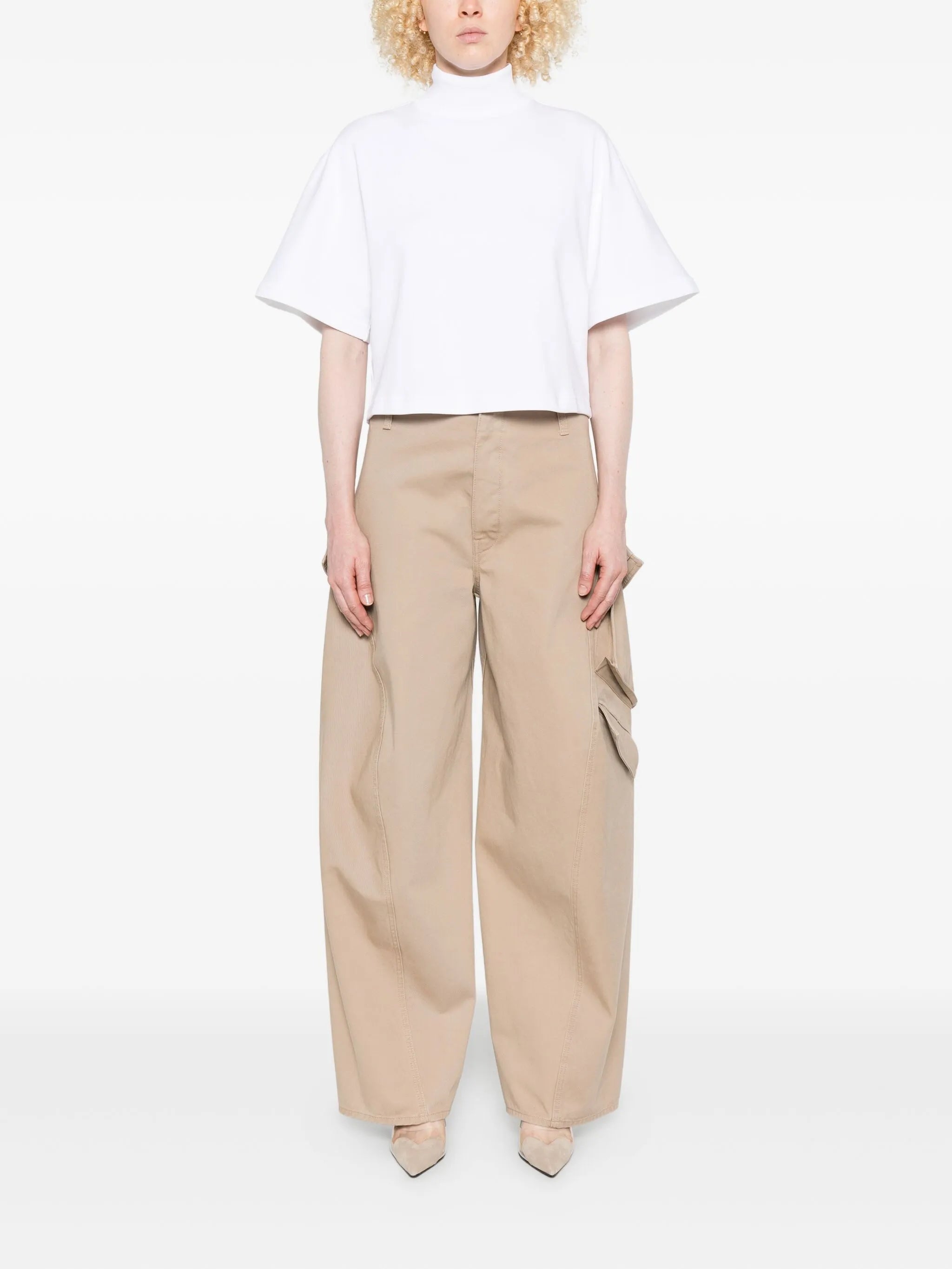 cotton cargo trousers