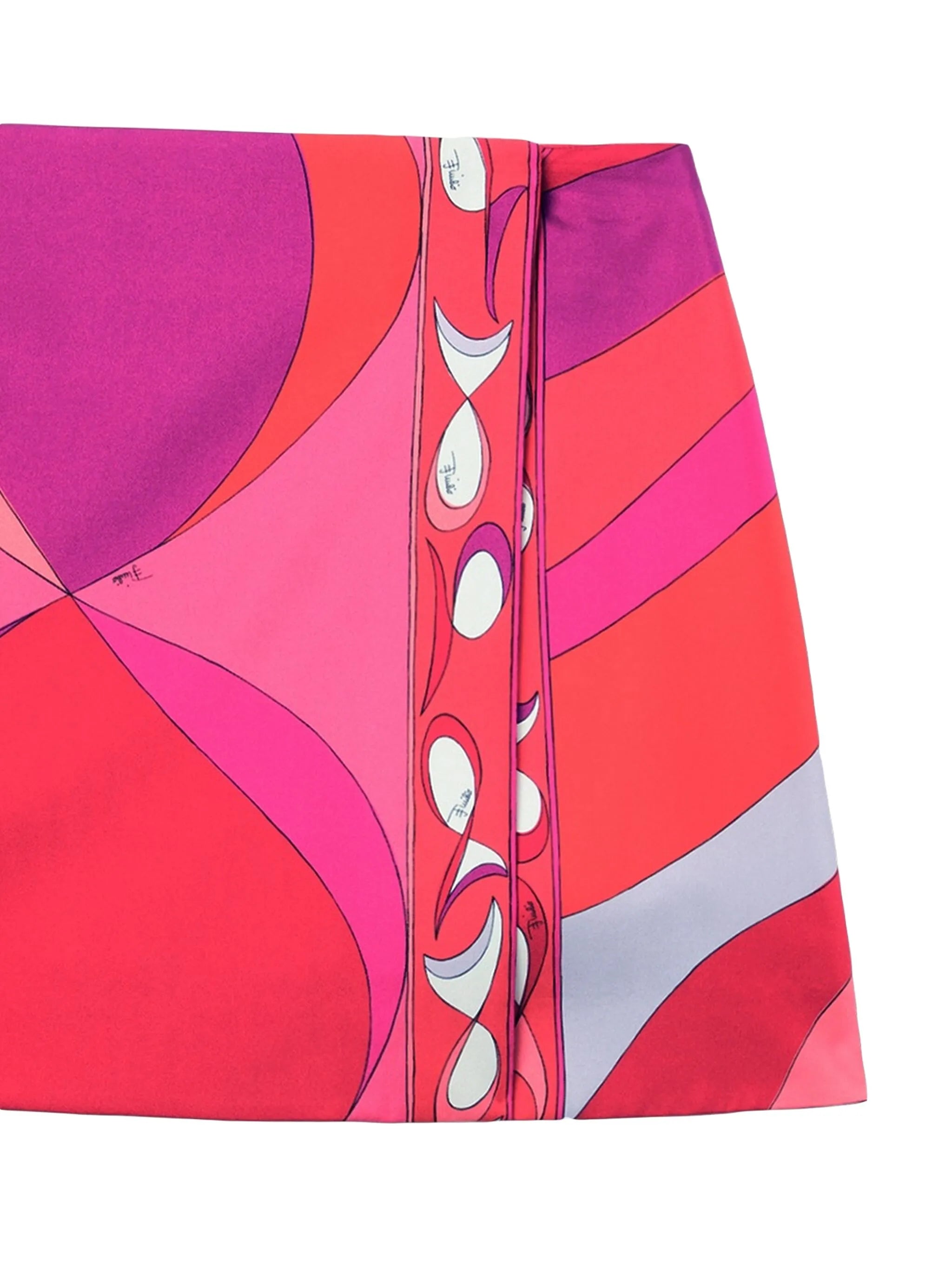 graphic-print mini skirt