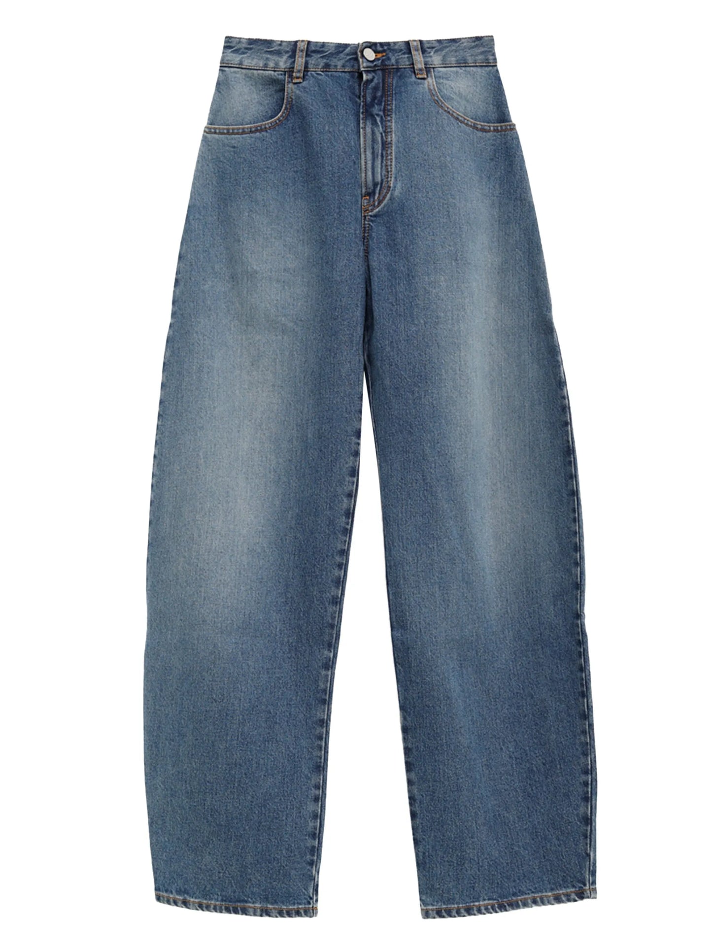 cotton-blend jeans