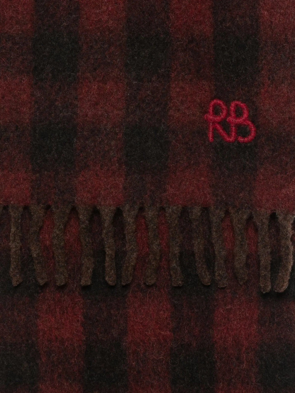 check-print scarf