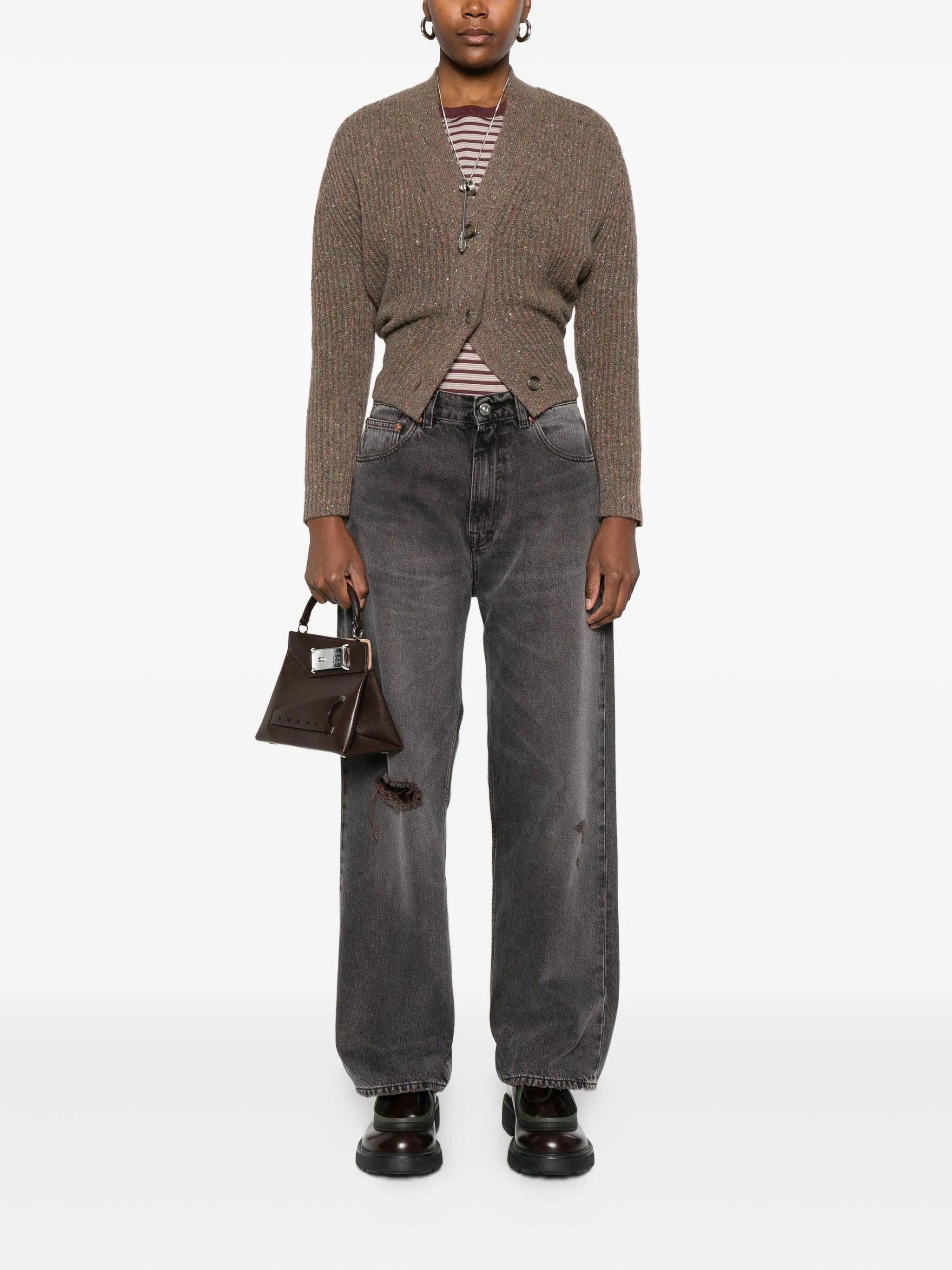 ribbed cardigan