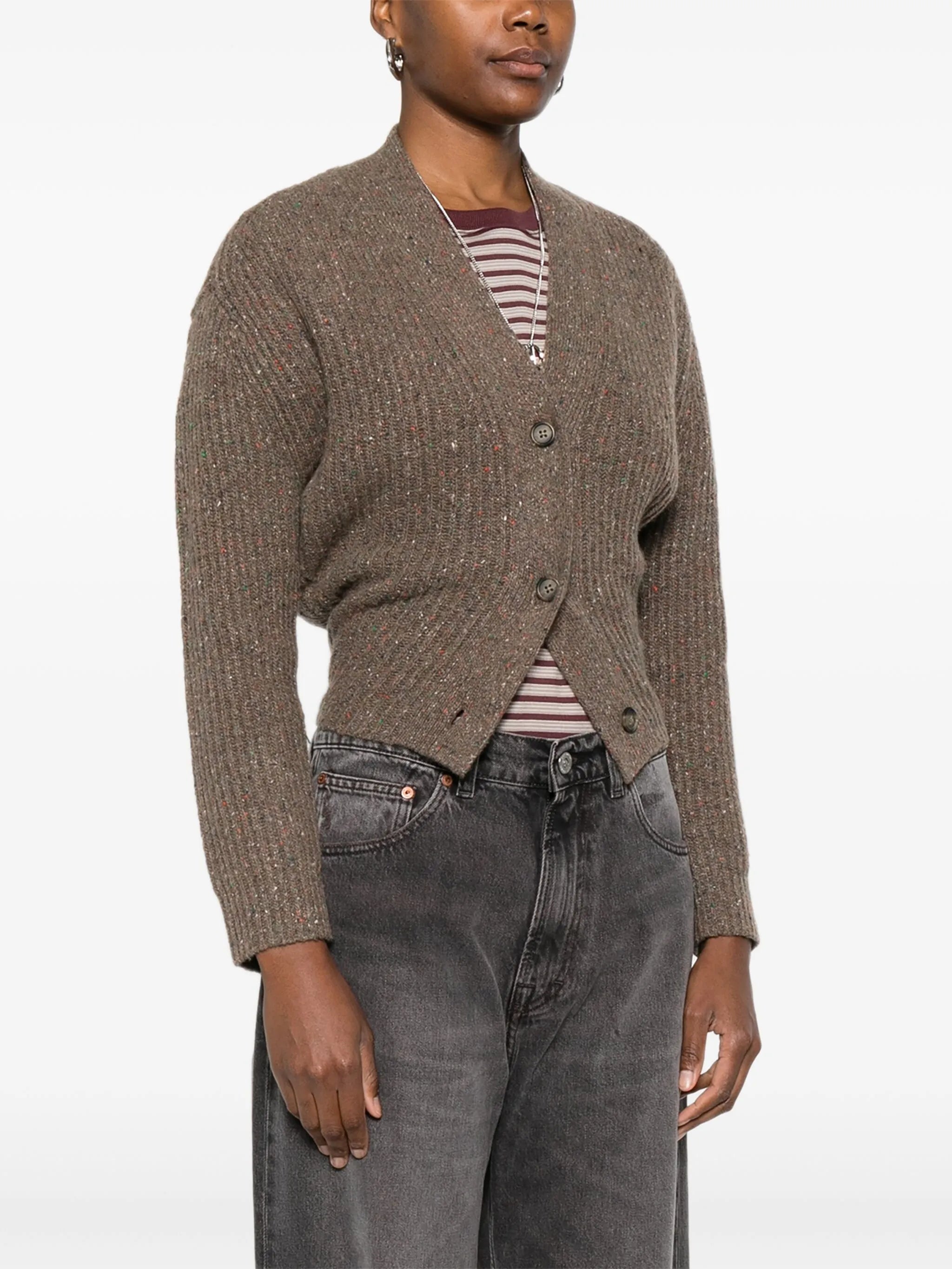 ribbed cardigan