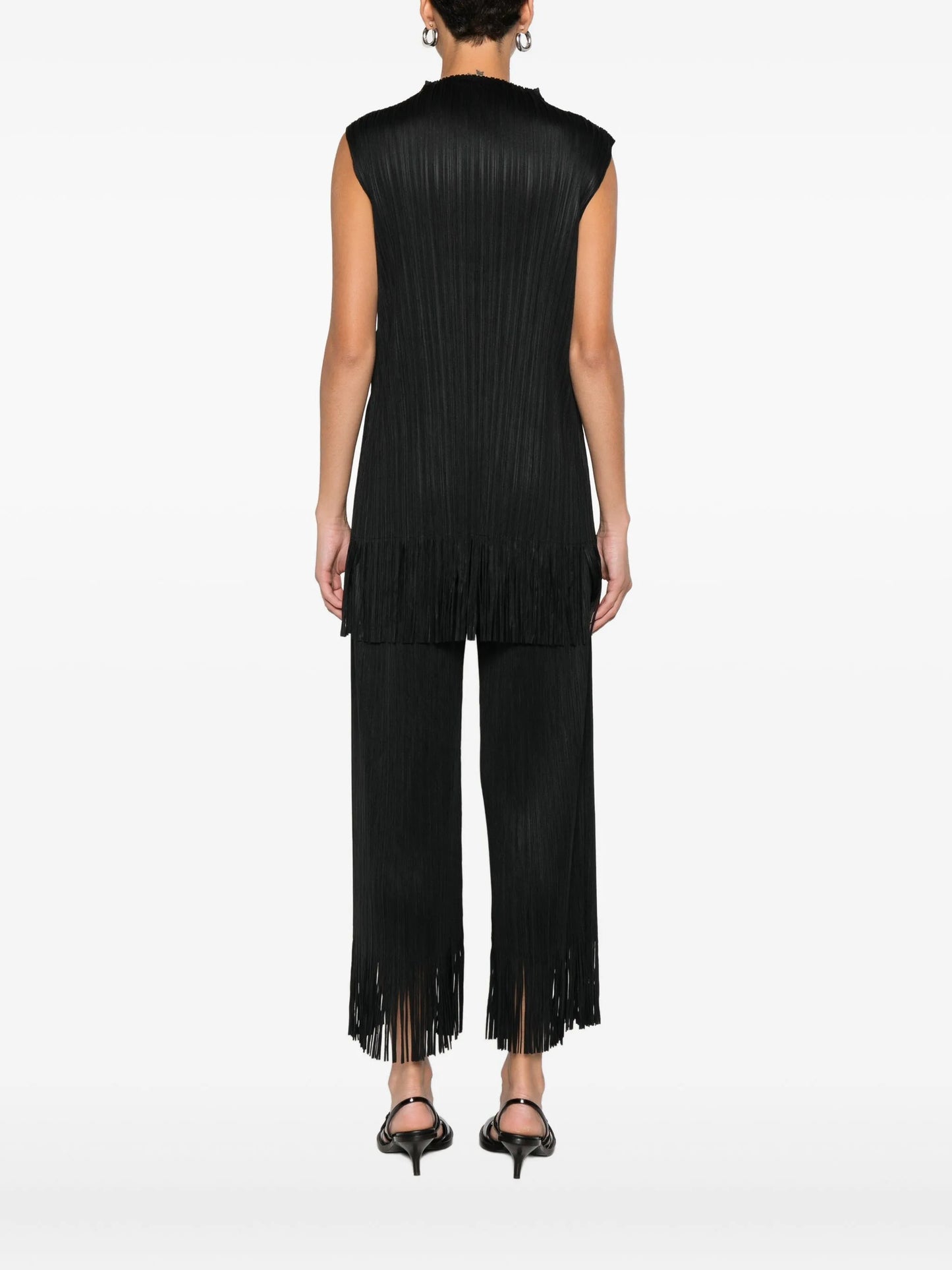 pleated fringe top