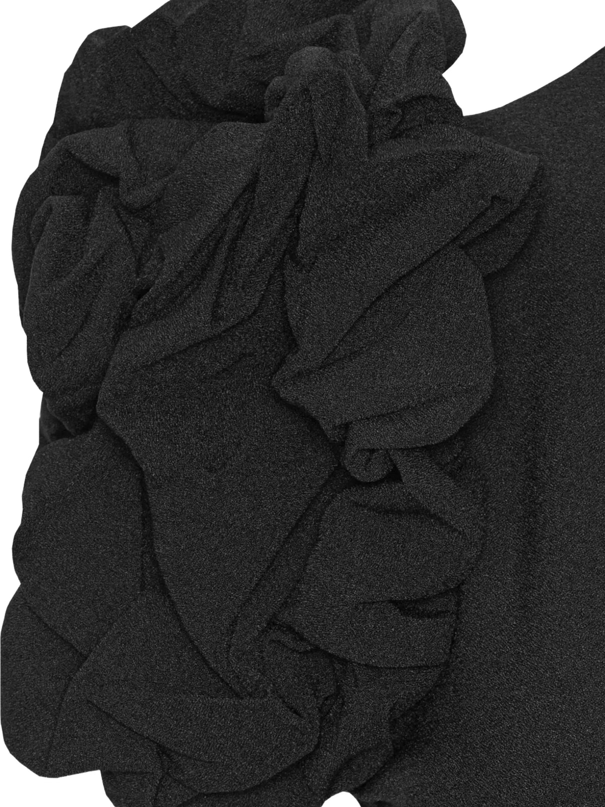 puff-sleeve midi dress
