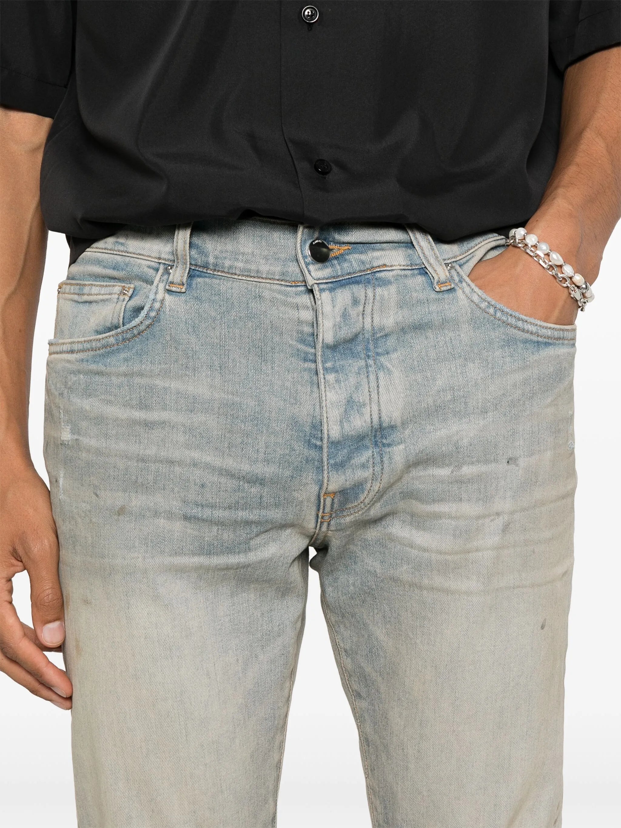 straight-leg jeans