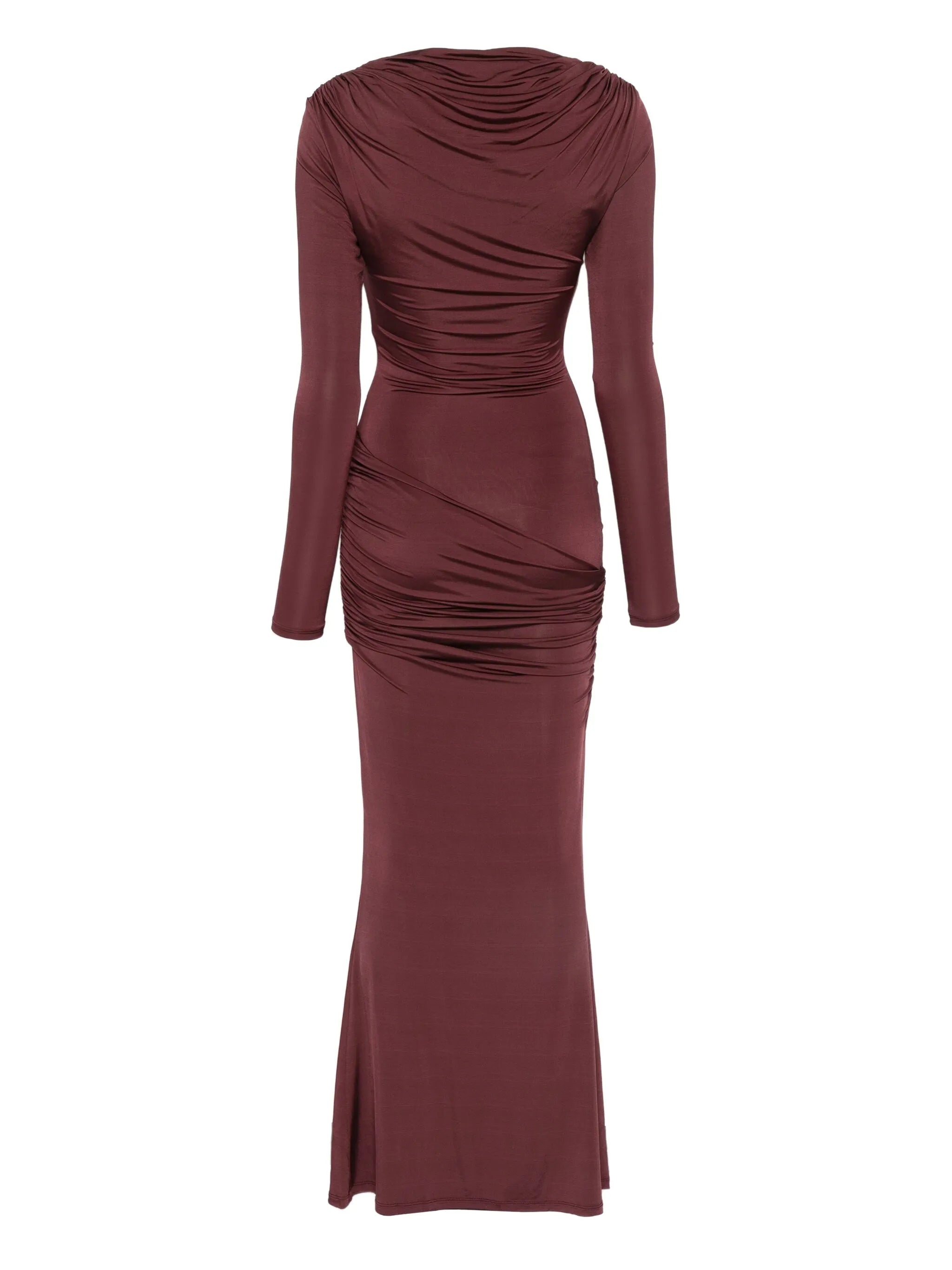 draped maxi dress